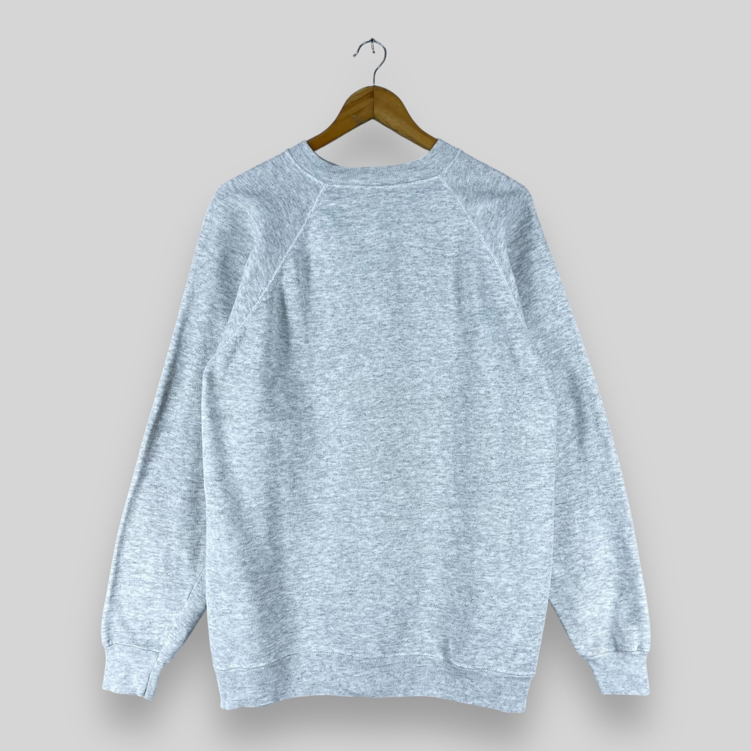Vintage Vintage 90's Plain Gray Sweatshirt Crewneck Made In Usa Size US M / EU 48-50 / 2 - 1 Thumbnail