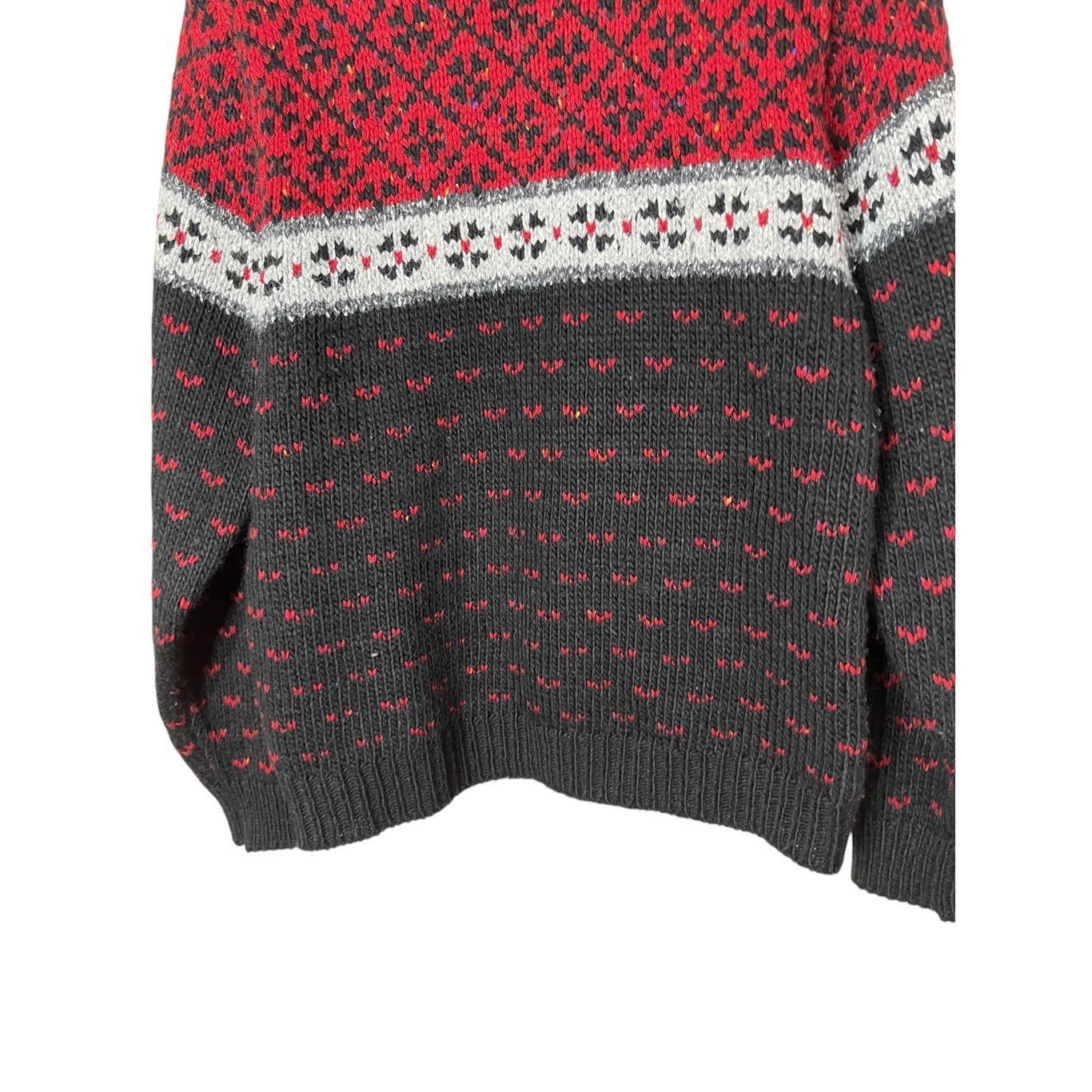 St. Johns Bay Vintage St John’s Bay Acrylic Wool Sweater Women's Red Black Size M / US 6-8 / IT 42-44 - 3 Thumbnail