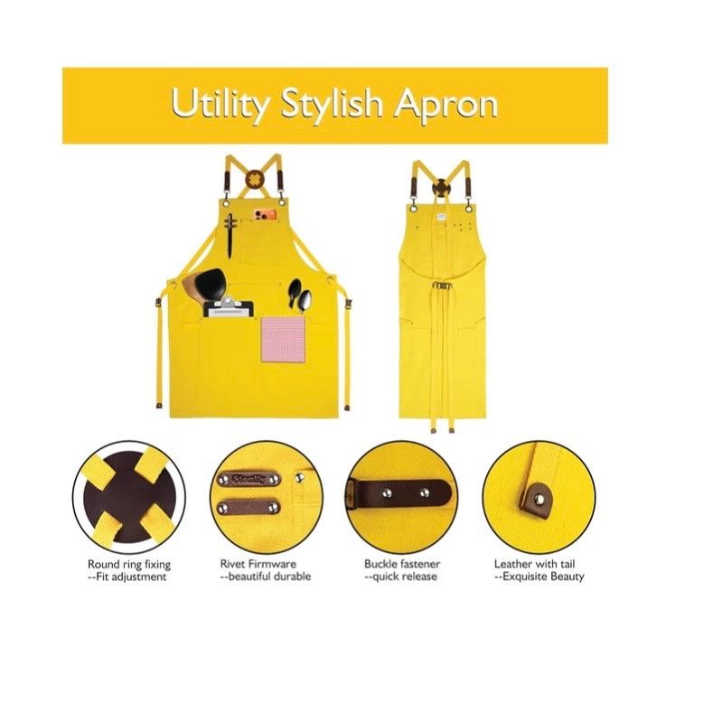 Other NWT Utility Yellow Tool Apron With Multi Pockets For Men & W Size ONE SIZE - 5 Thumbnail