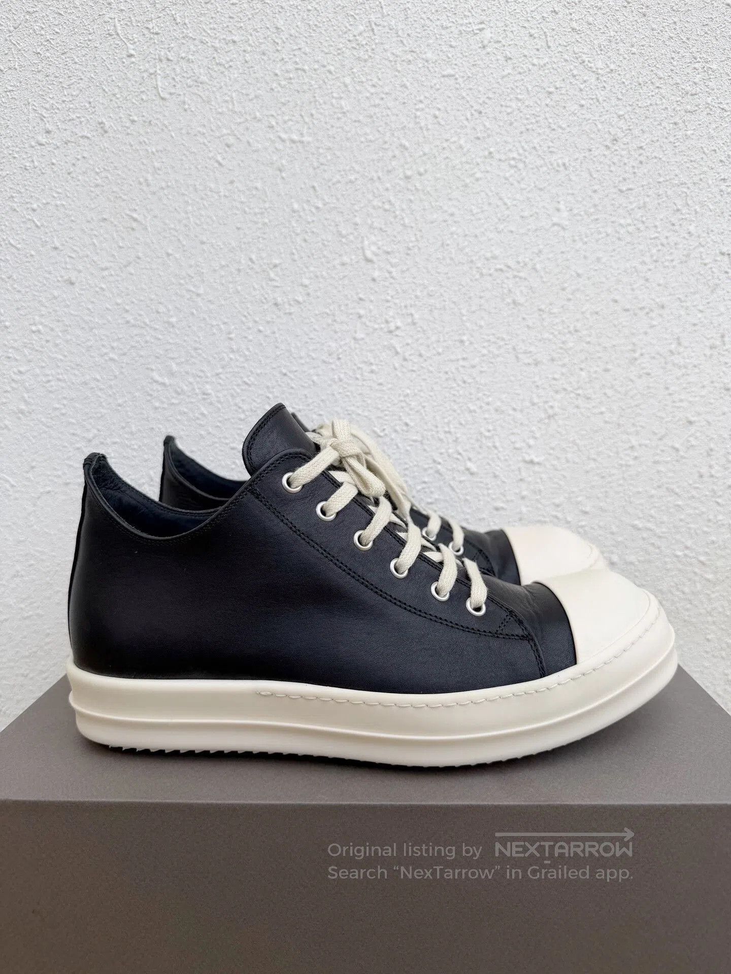 Rick Owens Rick Owens RO Low-Top Leather Shoes. Size US 9 / EU 42 - 1 Thumbnail
