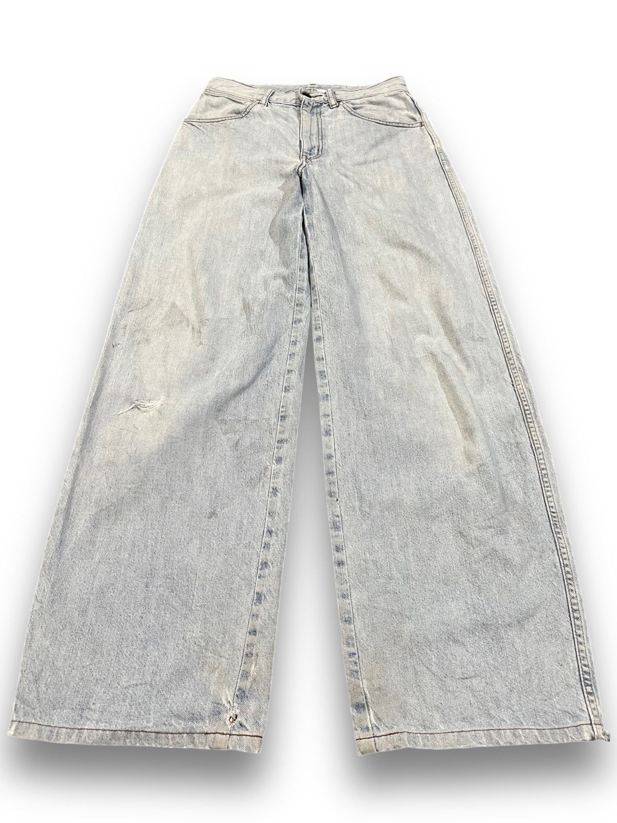 Christophe Lemaire × Jun Takahashi × Uniqlo Vintage Uniqlo xChristophe Lemaire Baggy Faded Denim Size US 29 - 1 Thumbnail