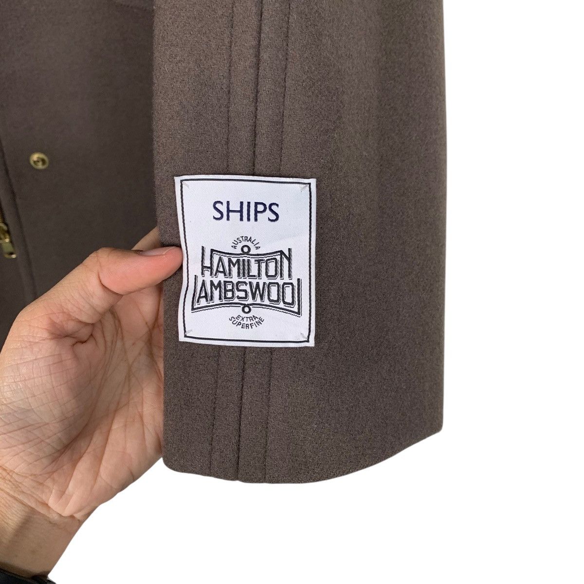 SHIPS Japanese Brand Ships Hooded Wool Coat Size M / US 6-8 / IT 42-44 - 14 Thumbnail