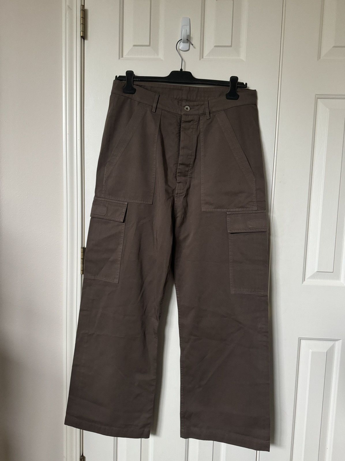 Pre-owned Rick Owens X Rick Owens Drkshdw Rick Owens Cargo Trousers In Dust In Dark Dust