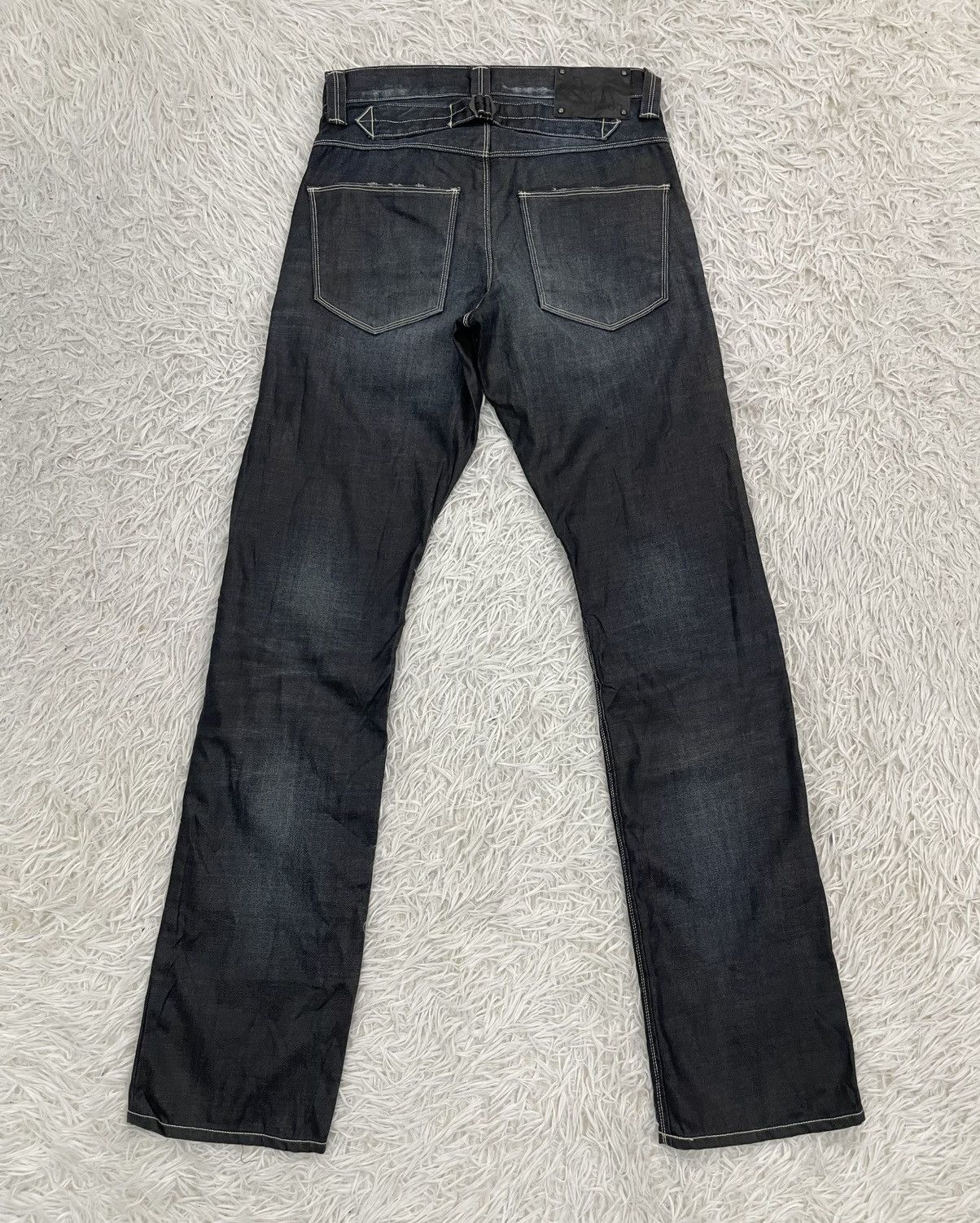 Japanese Brand Back Number RUDO Buckle Back Jeans Pant Made in Japan Size US 29 - 2 Thumbnail