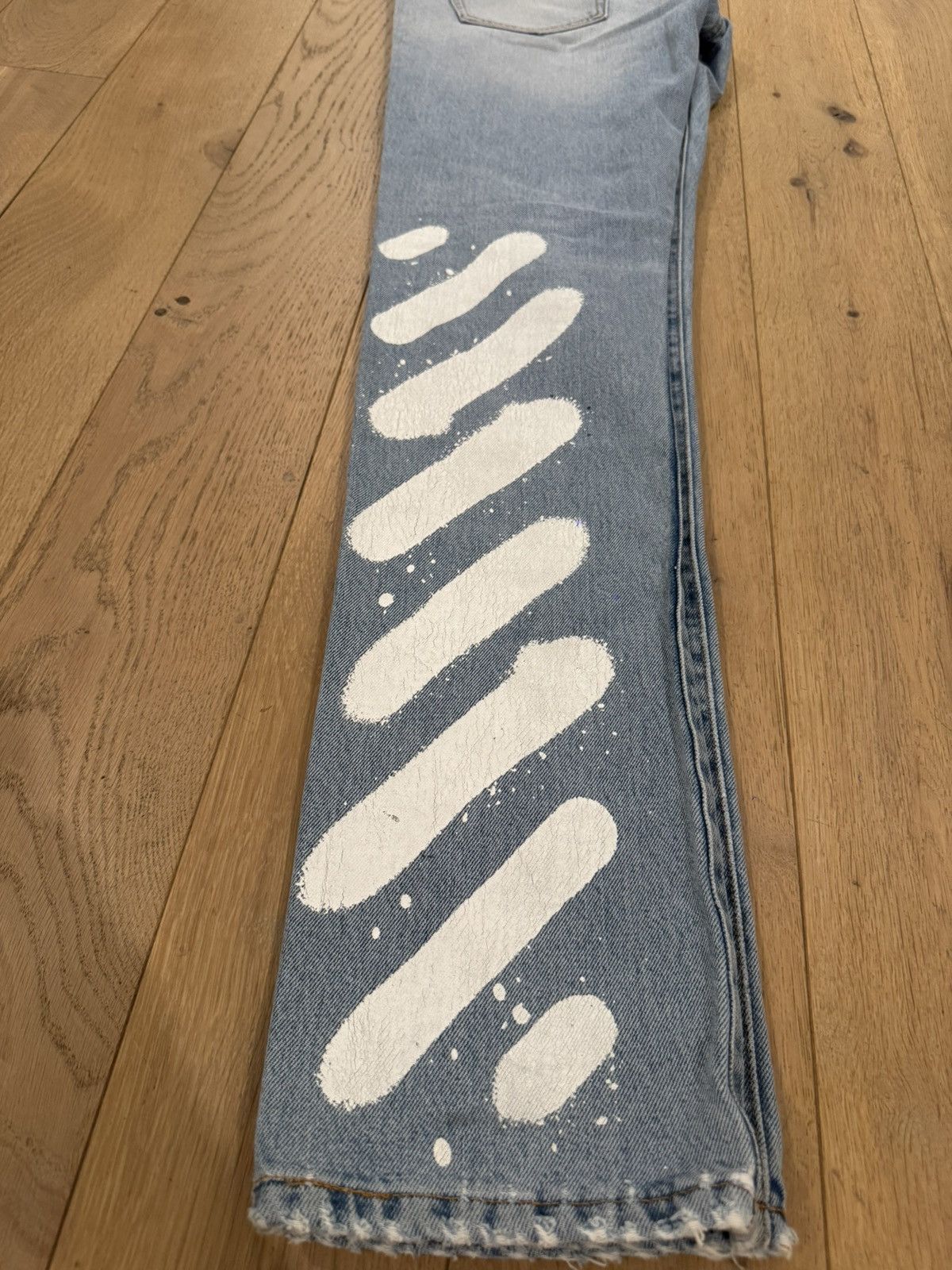 Off-White Off White Spray Paint Jeans Size US 33 - 5 Thumbnail