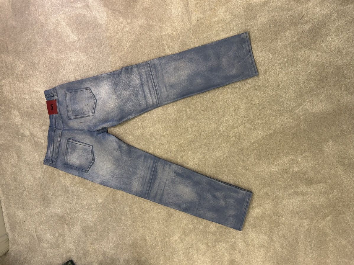 424 424 LEATHER PANTS Size US 33 - 6 Thumbnail
