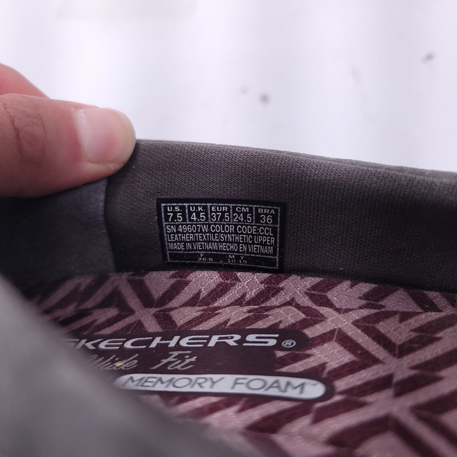 SKECHERS Skechers Bikers Melborne Shoe Womens Size 7.5 49607W Gray Size US 7.5 / IT 37.5 - 8 Thumbnail