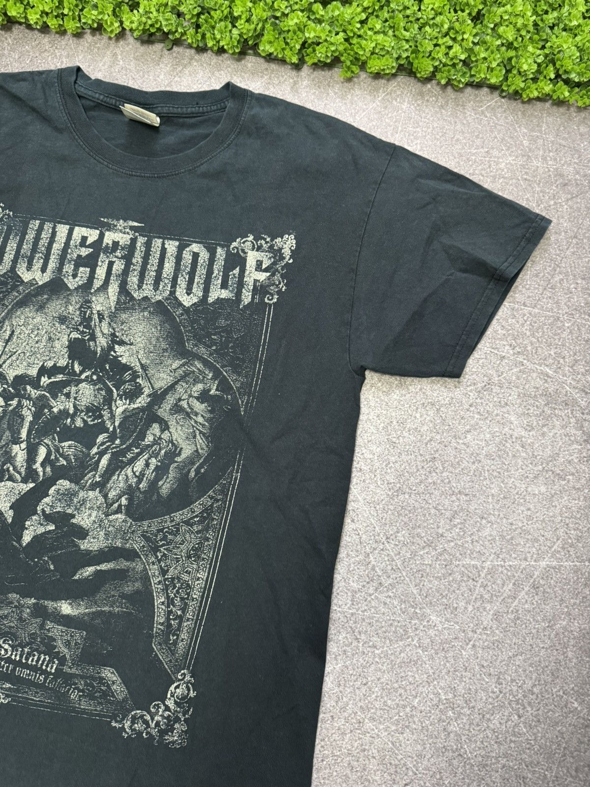 Band Tees Vintage 2000s Powerwolf T Shirt Metal Is Religion Y2k Size US L / EU 52-54 / 3 - 12 Thumbnail