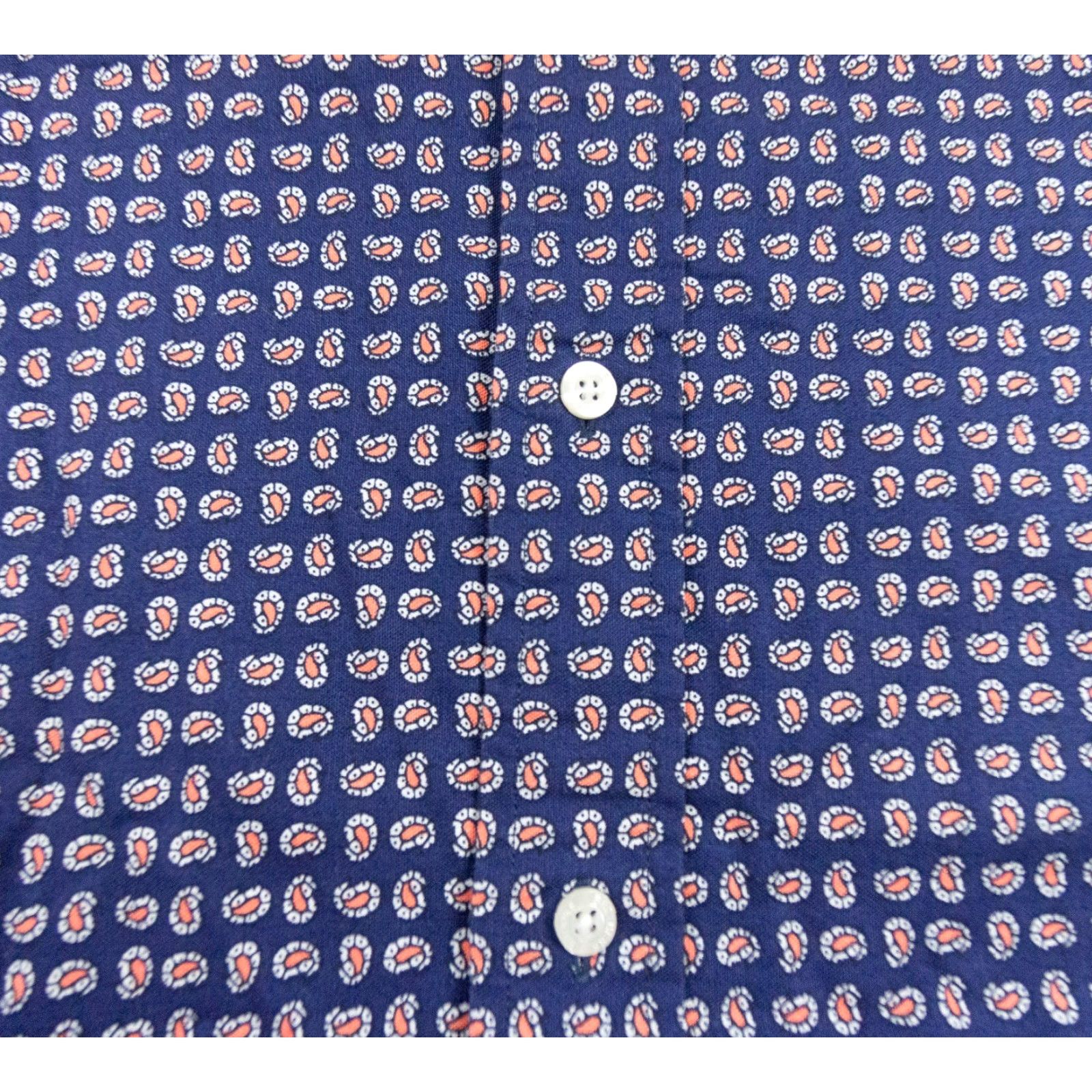 Brooks Brothers VINTAGE BROOKS BROTHERS Shirt Mens XL Blue Paisley Oxford OCBD Long Sleeve Button-Up Size US XL / EU 56 / 4 - 3 Thumbnail