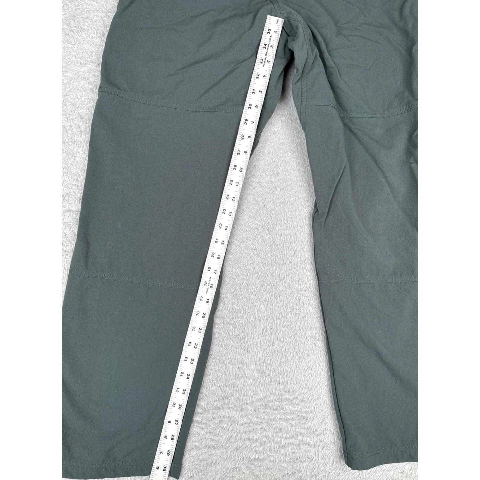 Prana PrAna Pants Men Green Large Nylon Hiking Climbing Quick Dry Breathe Hike 32x31 Size US 33 - 7 Thumbnail