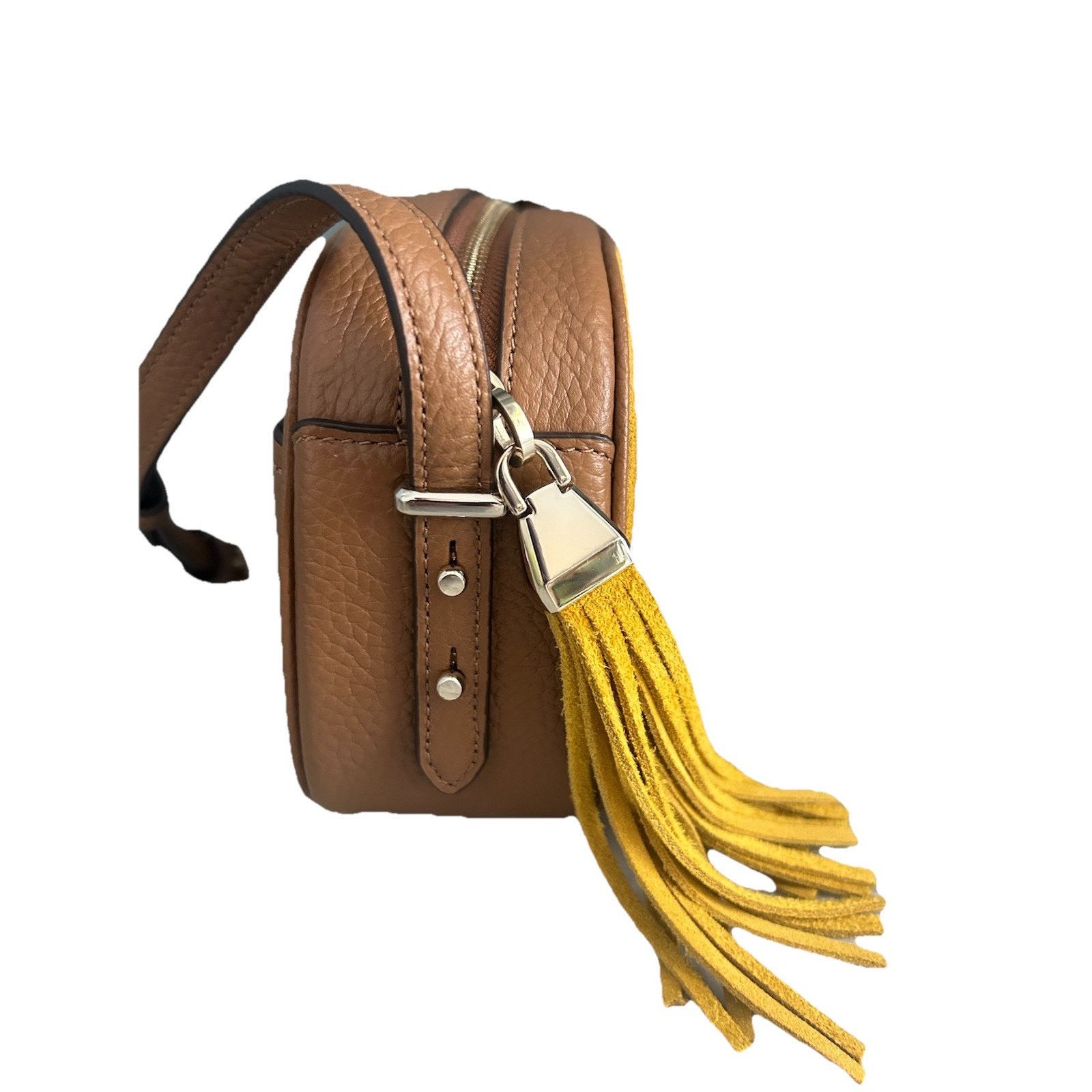 Kate Spade New Kate Spade Kourtney Suede Leather Yellow Camera Bag Size ONE SIZE - 2 Thumbnail