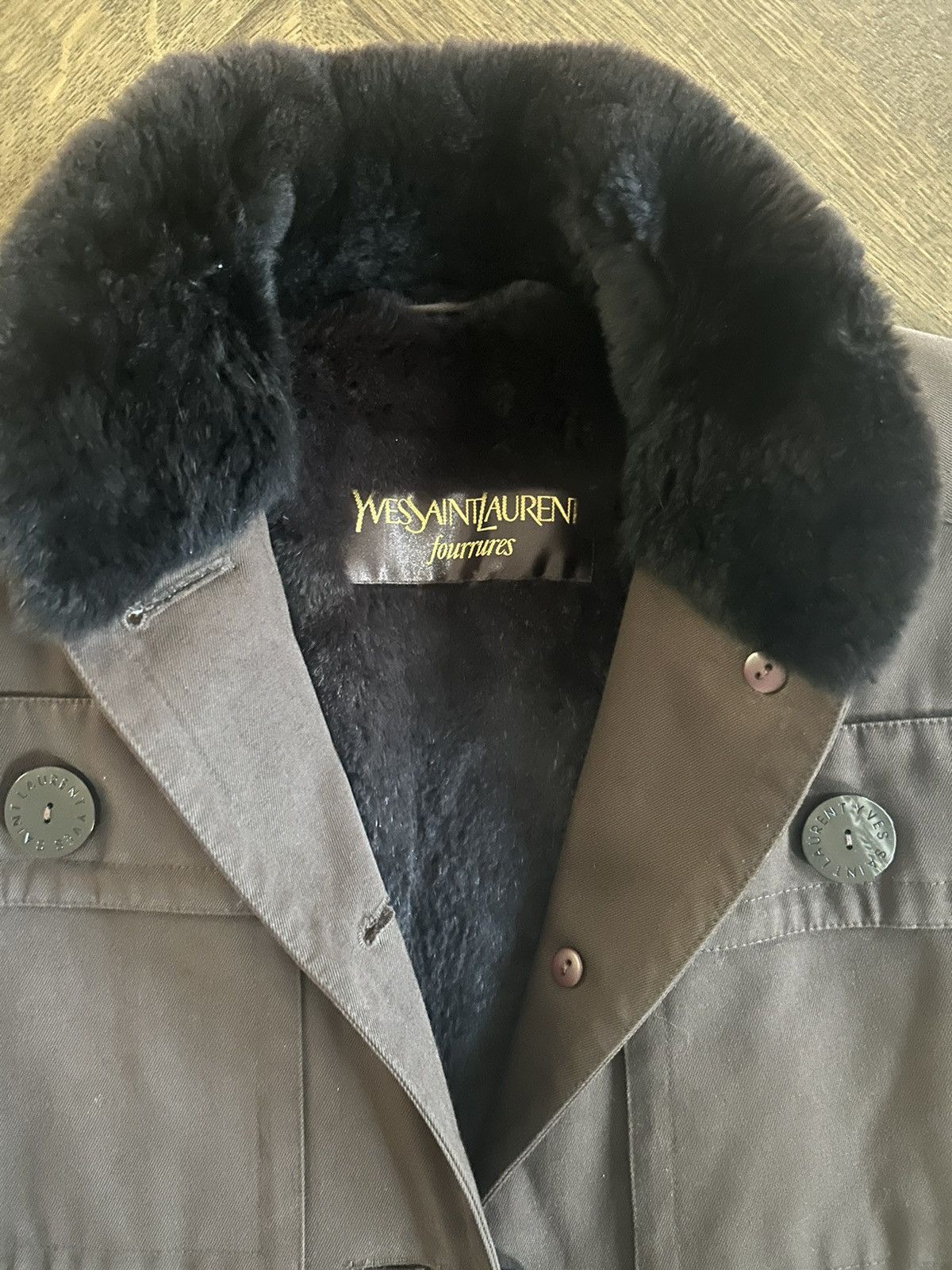 Saint Laurent Paris × Vintage × Yves Saint Laurent YSL Yves Saint Laurent fourrures fur bomber brown jacket Size US M / EU 48-50 / 2 - 3 Thumbnail