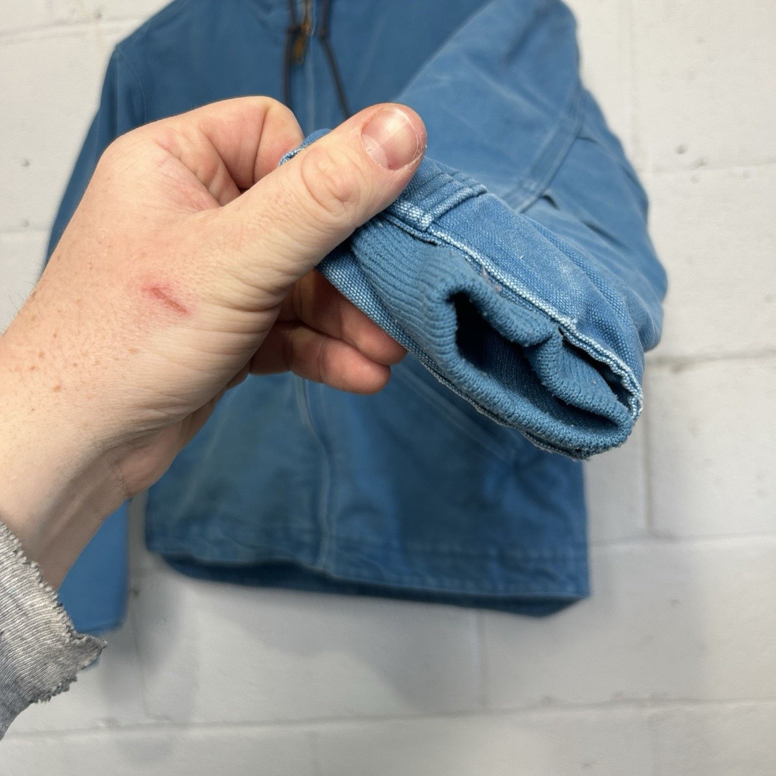 Carhartt Y2K Carhartt Sherpa-Lined Hooded Detroit Jacket “Blue Topaz” Size S / US 4 / IT 40 - 7 Thumbnail