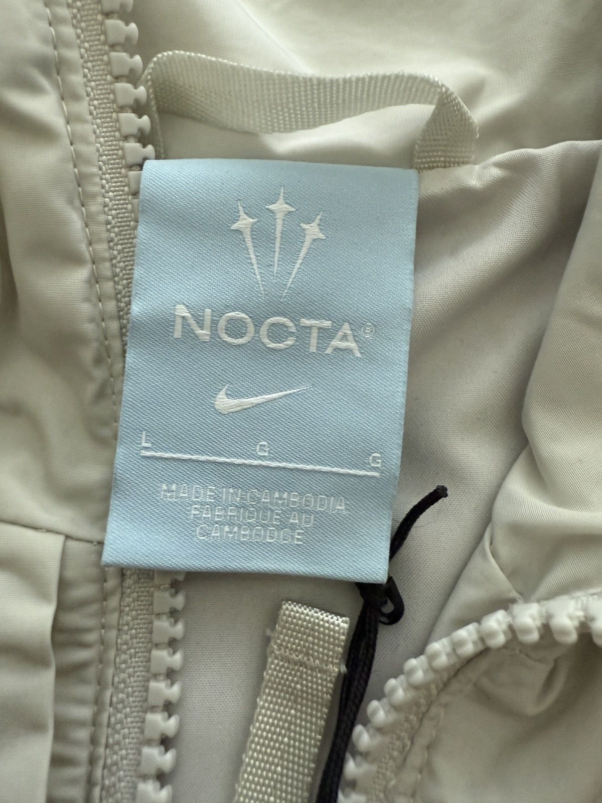 NOCTA × Nike NOCTA Nike NORTHSTAR NYLON TRACK JACKET - Light Bone Size US L / EU 52-54 / 3 - 3 Thumbnail
