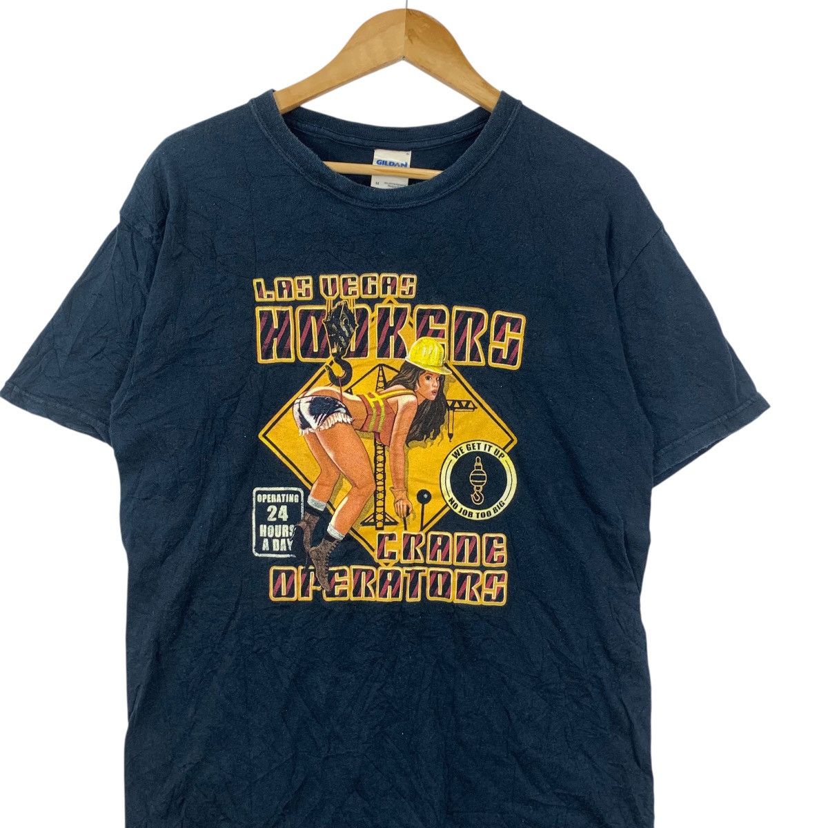 Vintage Vintage LAS VEGAS HOOKERS Crane Operators Promo Tee Shirt Size US M / EU 48-50 / 2 - 4 Thumbnail