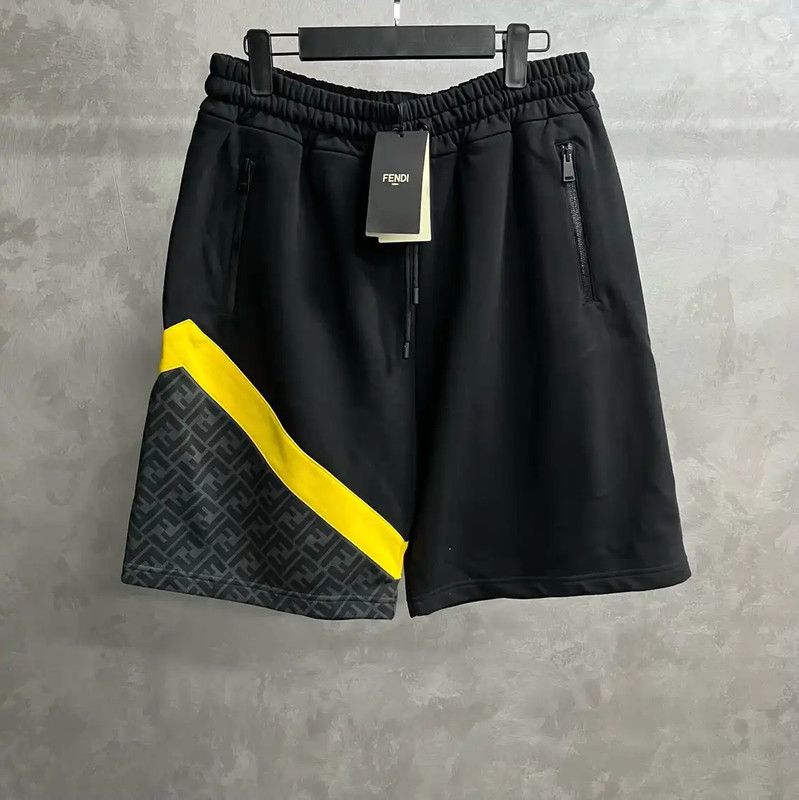 Fendi Fendi Black Cotton Casual Shorts for Men 0089 Size US 26 / EU 42 - 1 Thumbnail