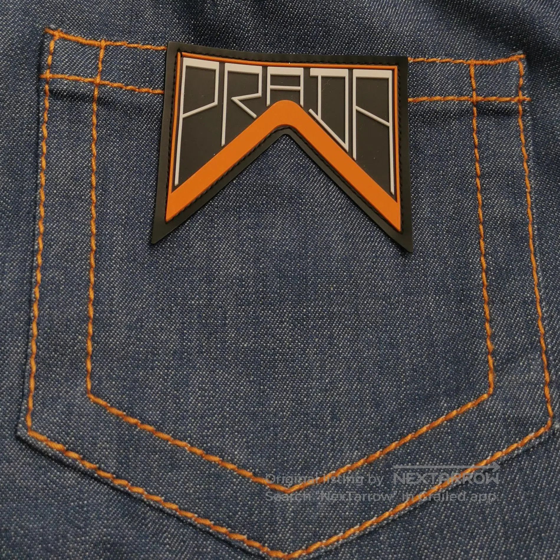 Prada Prada Logo Cotton Denim Mini Skirt . Size 39" - 3 Thumbnail