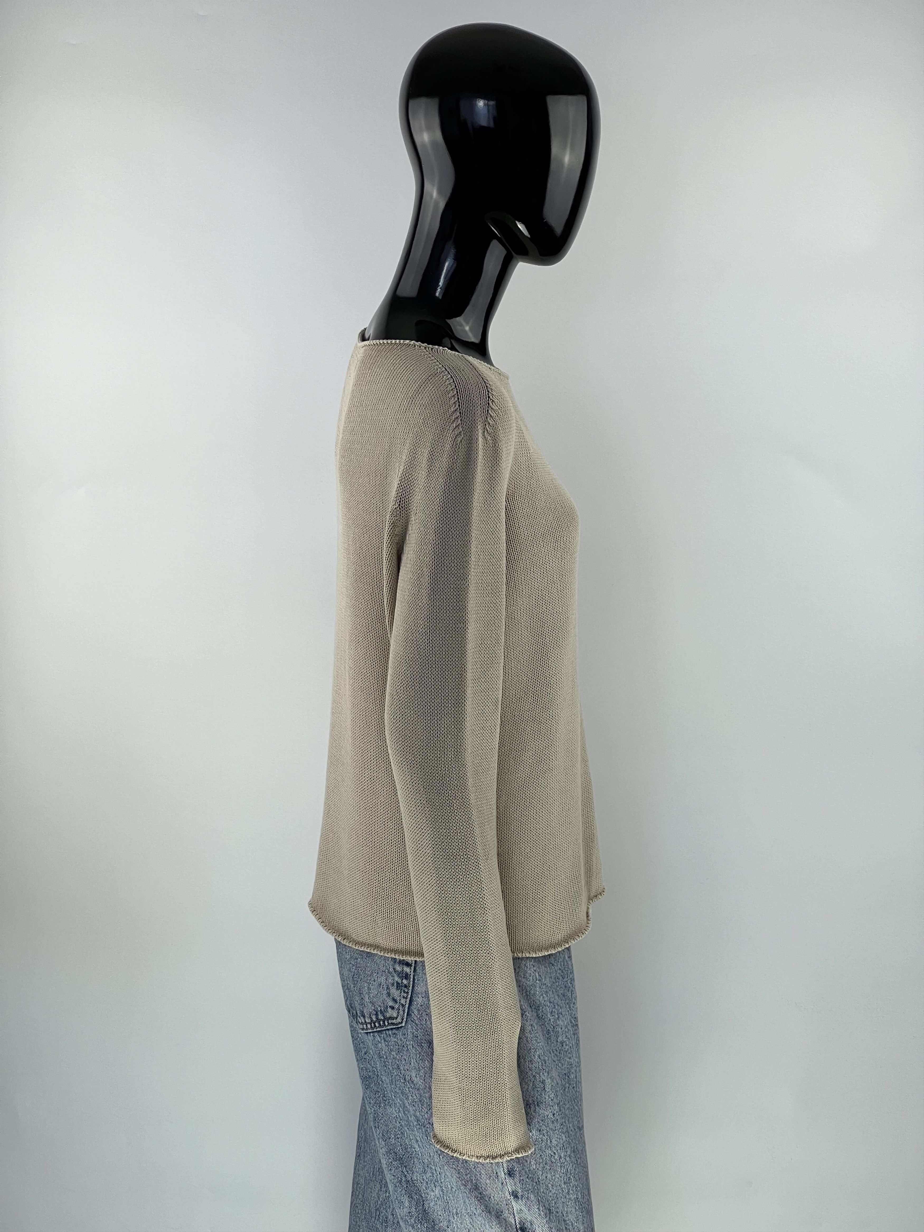 C.P. Company CP Company Rare Vintage Cotton Sweater Knit Beige Size IT44 Size M / US 6-8 / IT 42-44 - 2 Thumbnail