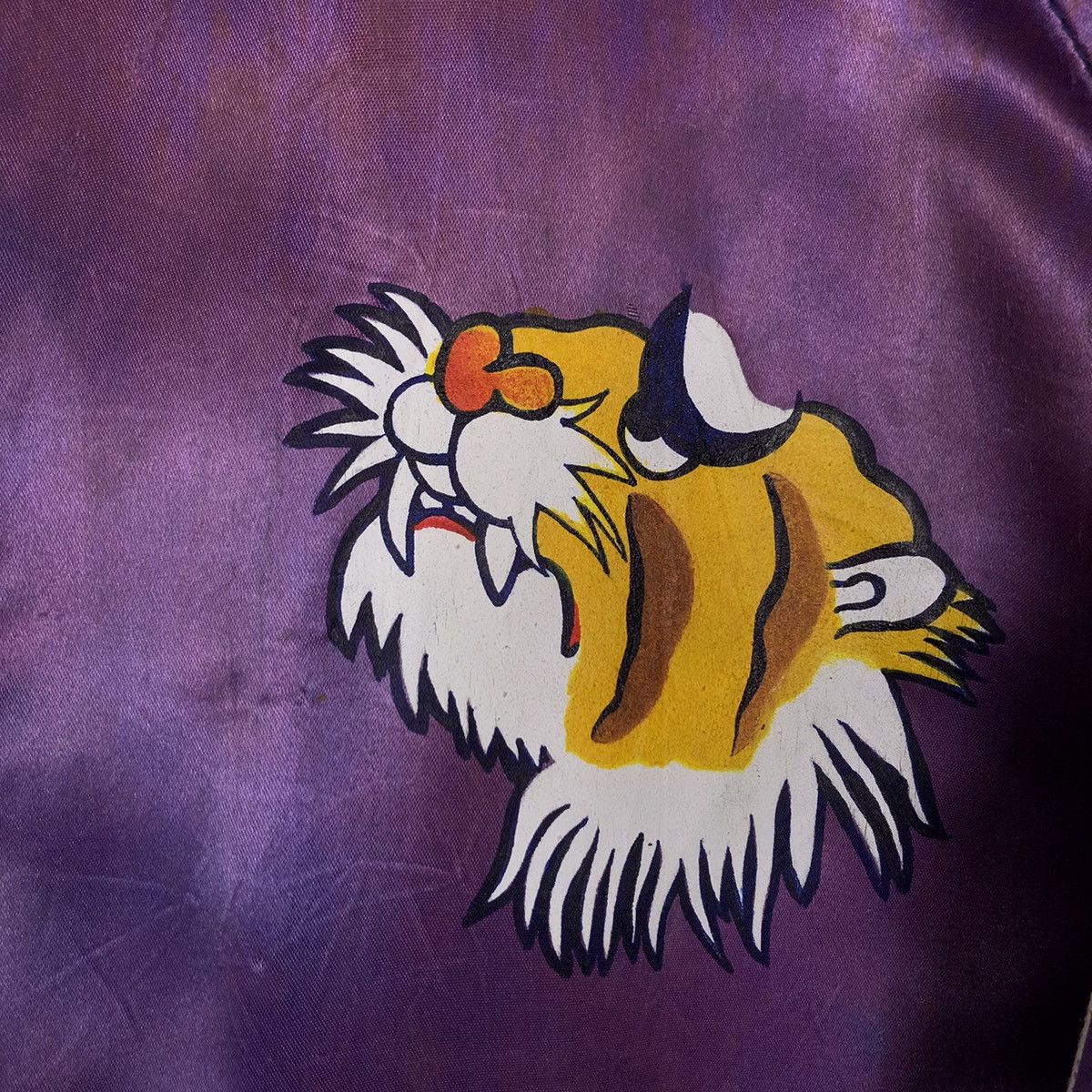 Japanese Brand 🔥90’s Rockbull Sukajan Jacket Satin Big Logo Made in USA Size US L / EU 52-54 / 3 - 14 Thumbnail