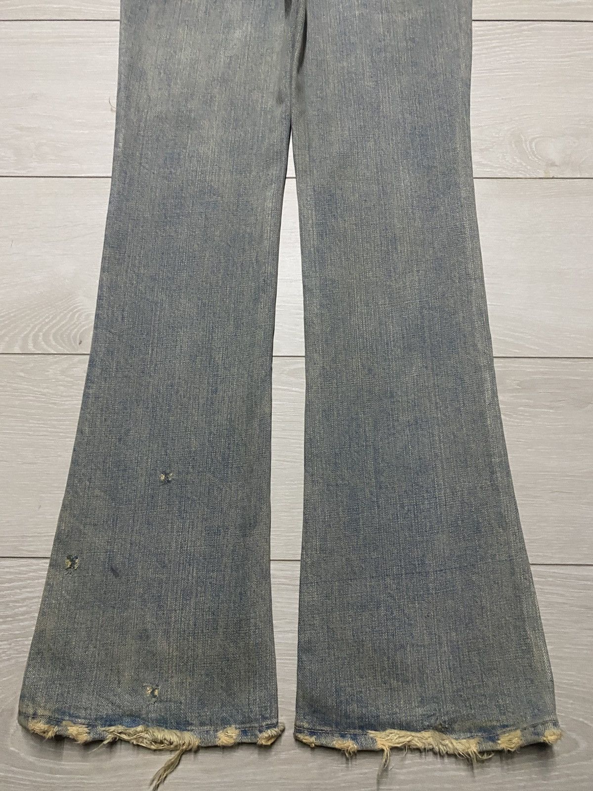 MOUSSY Vintage 2002 Moussy Mud Wash Distressed Bootcut Flare Jeans Size US 32 / EU 48 - 6 Thumbnail