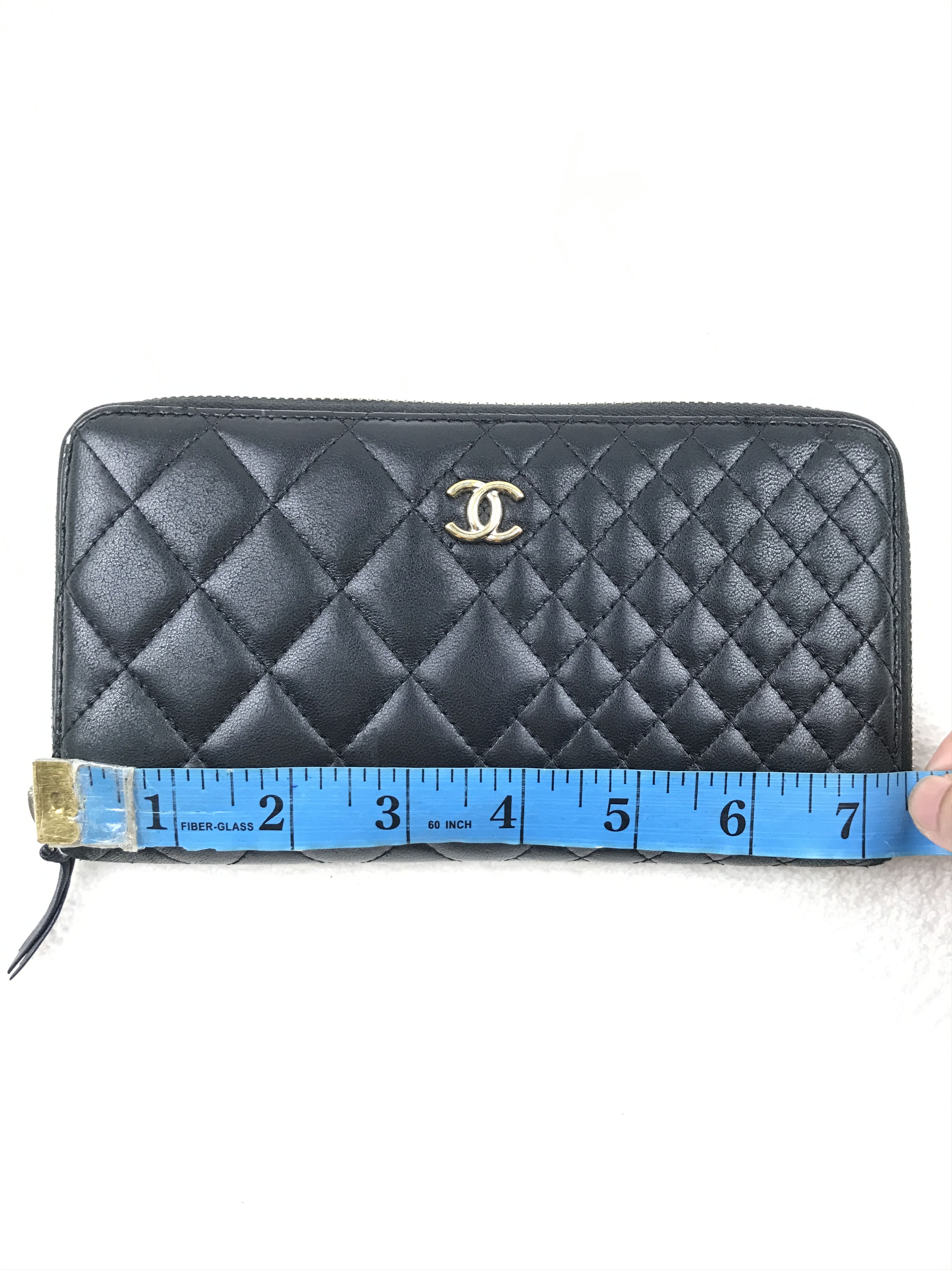 Chanel × Vintage Vintage Chanel Quilted Zip Around Wallet Size ONE SIZE - 17 Thumbnail