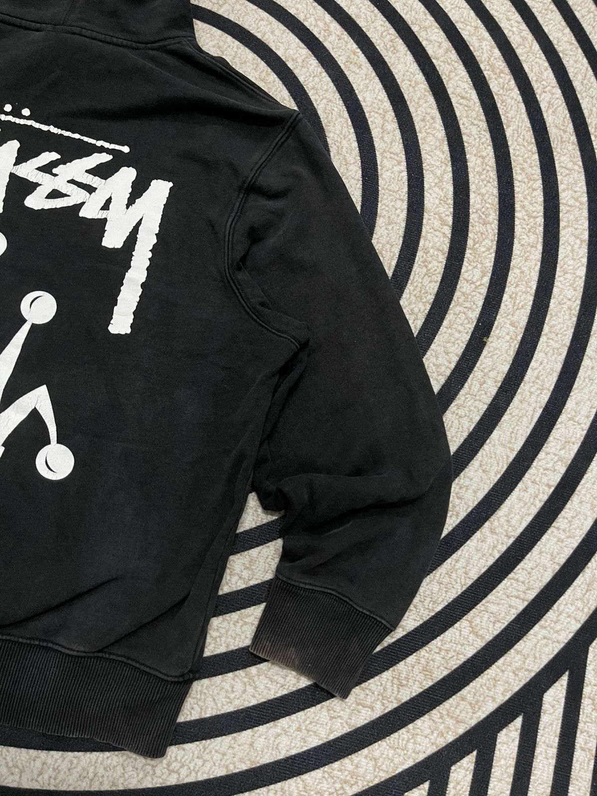 Stussy 2000s STUSSY CROWN SUN FADED HOODIE RARE DESIGN Size US M / EU 48-50 / 2 - 18 Thumbnail