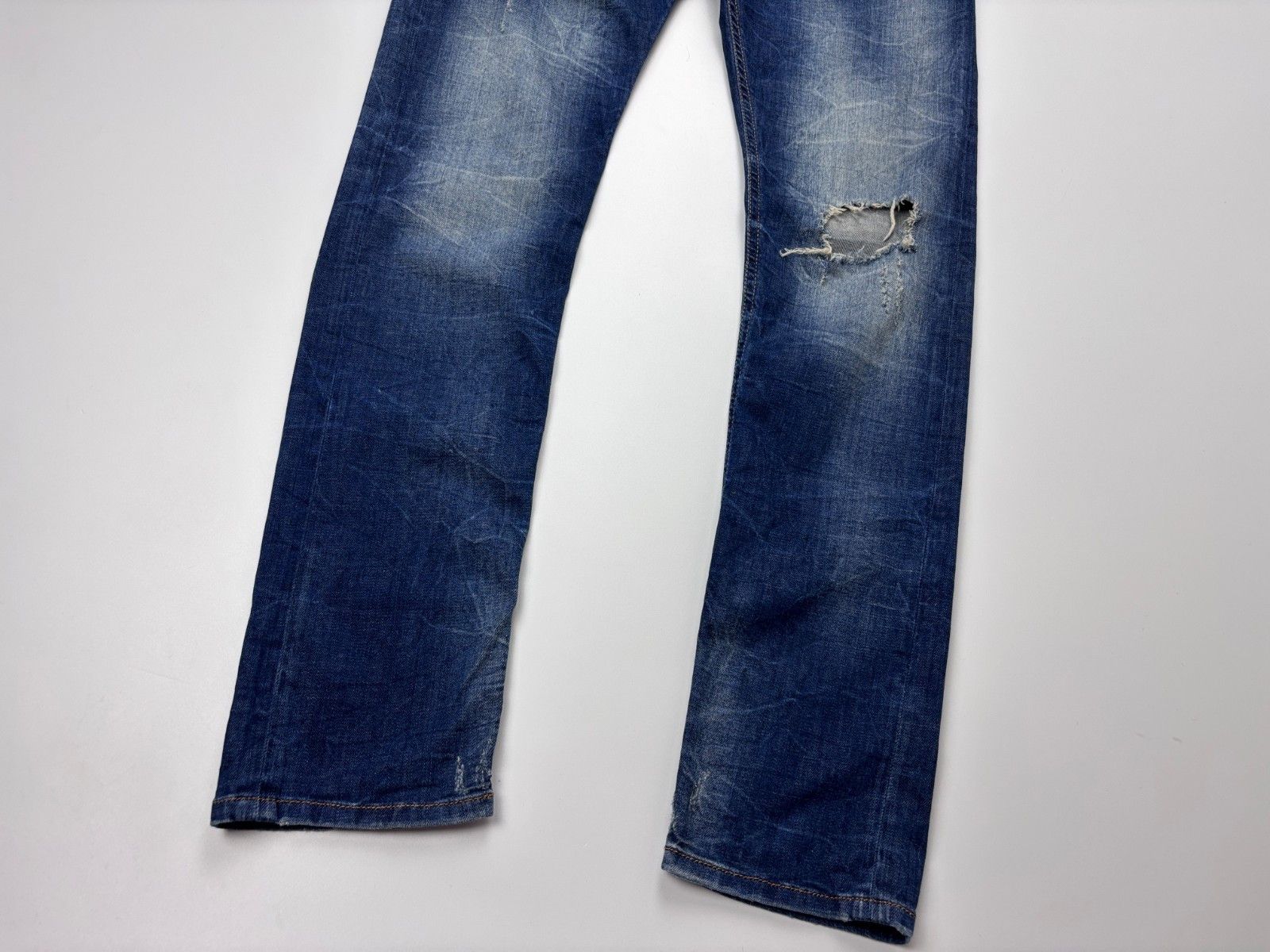 Diesel Diesel Tepphar Slim Carrot Jeans Stretch Blue Mens 32x32 Size US 32 / EU 48 - 3 Thumbnail