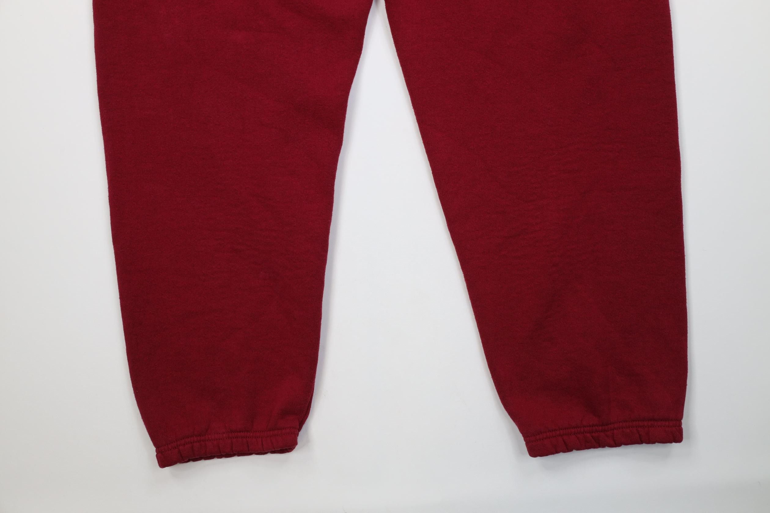 Vintage Vintage 90s Streetwear Cuffed Sweatpants Joggers Red USA Size US 36 / EU 52 - 12 Thumbnail