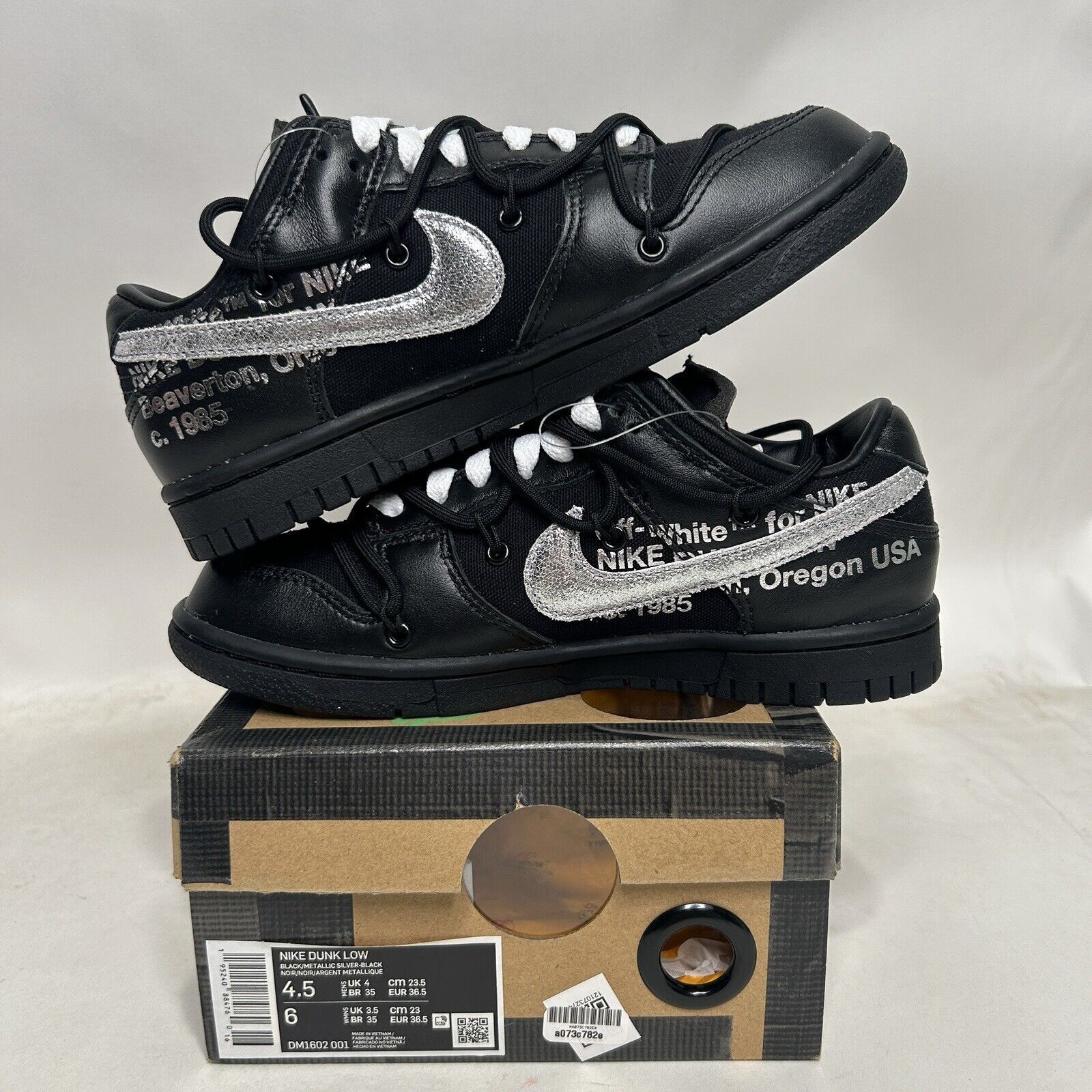 Nike Nike X Off-White Dunk Low “Lot 50 of 50” 2024 Size US 6 / IT 36 - 3 Thumbnail