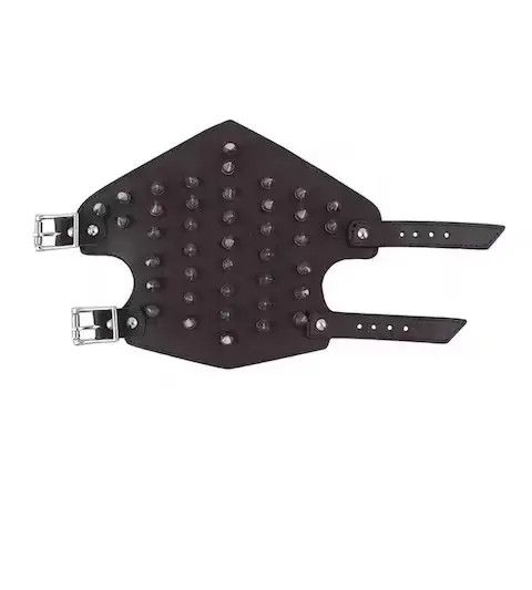 Jewelry Leather Metal Spikes Gauntlet Wristband Armband🔥🔥🔥 Size ONE SIZE - 3 Thumbnail