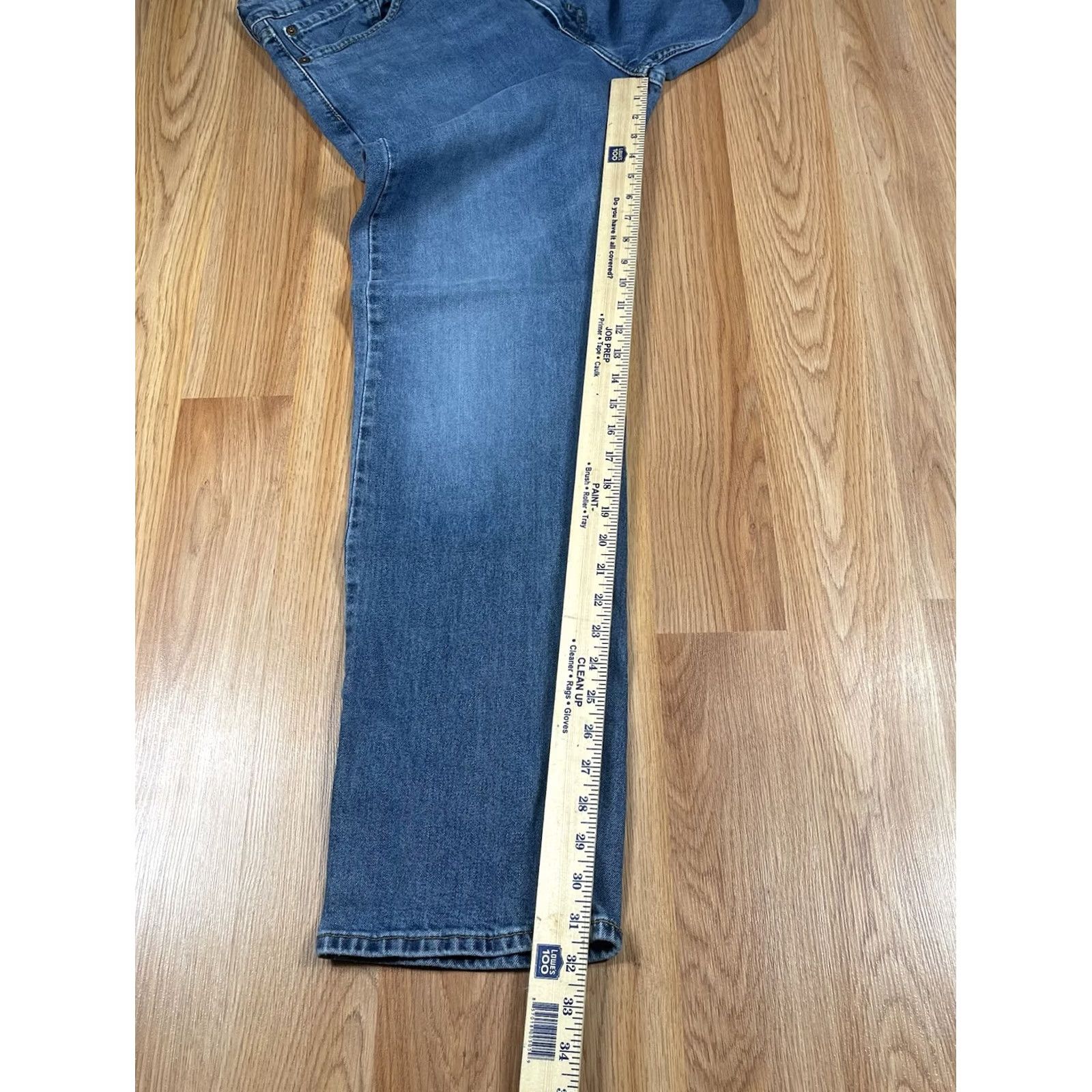 Levi's LEVI'S 505 Straight Leg Jeans Mens 36Wx32L Blue Strauss Stretch Denim Pants Size US 36 / EU 52 - 6 Thumbnail