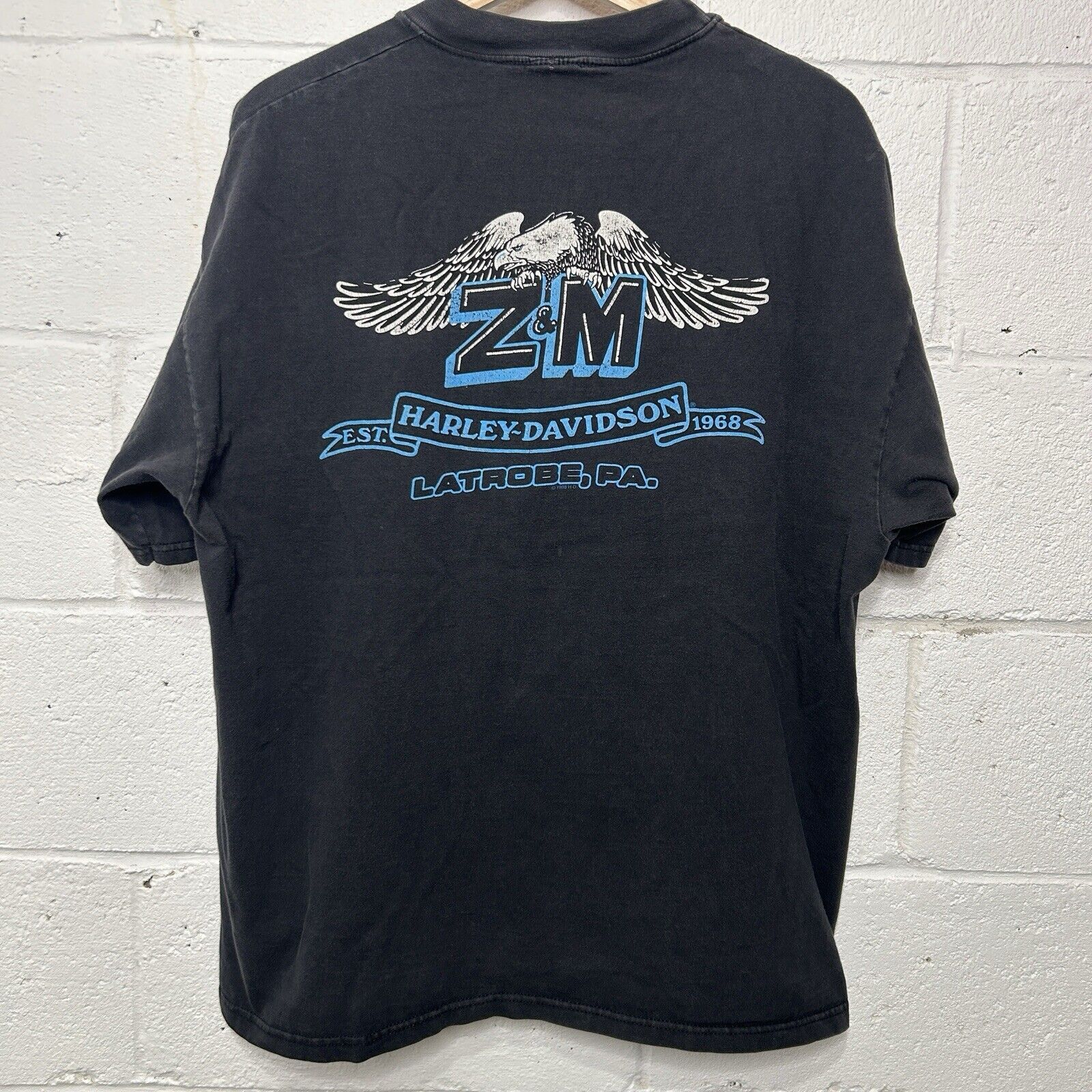 Harley Davidson Harley Davidson 2-Sided T-Shirt “Black” Latrobe, PA Size US XL / EU 56 / 4 - 2 Thumbnail