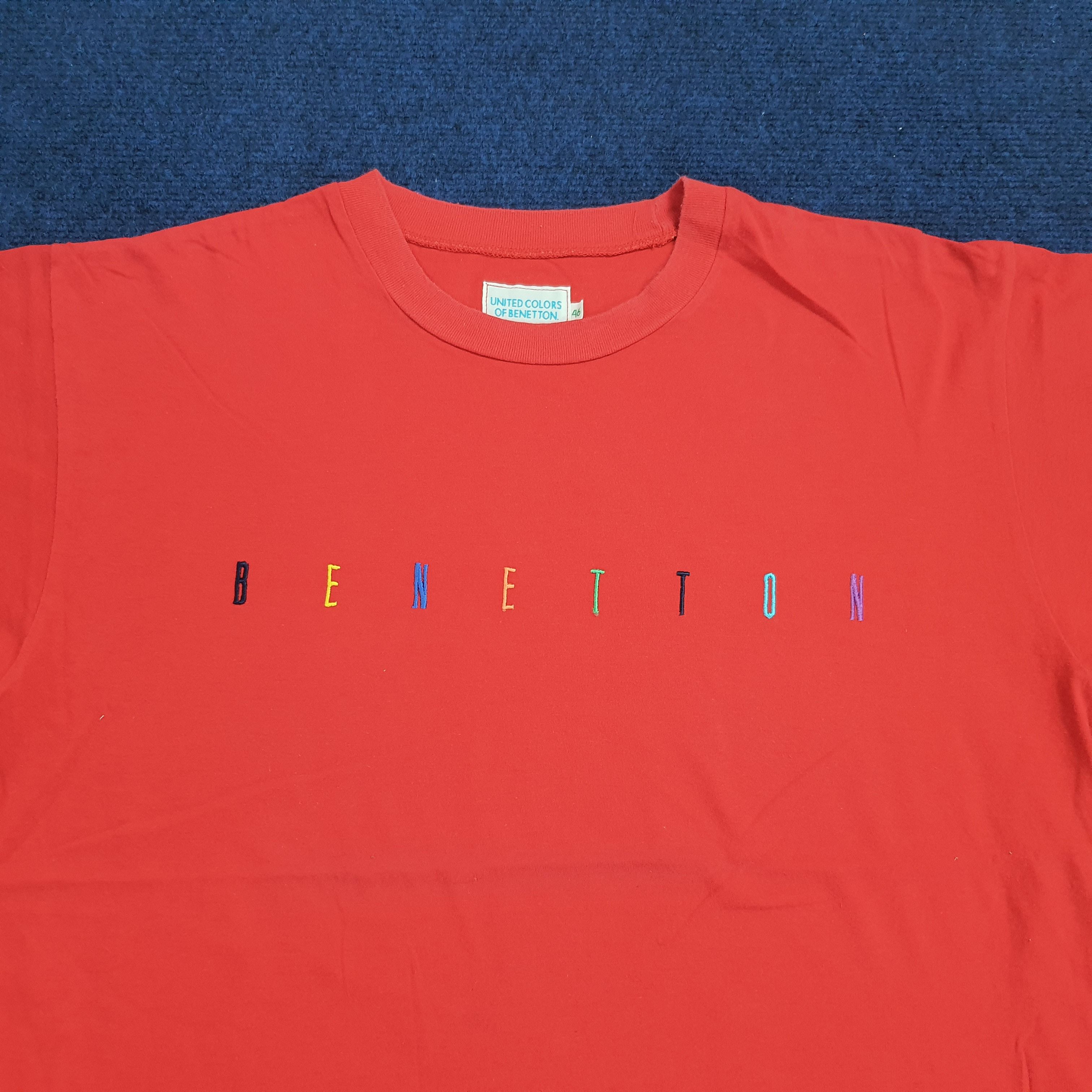 Vintage 90s Benetton Made in Italy T-Shirt Rare Retro Hype size M color... | UK