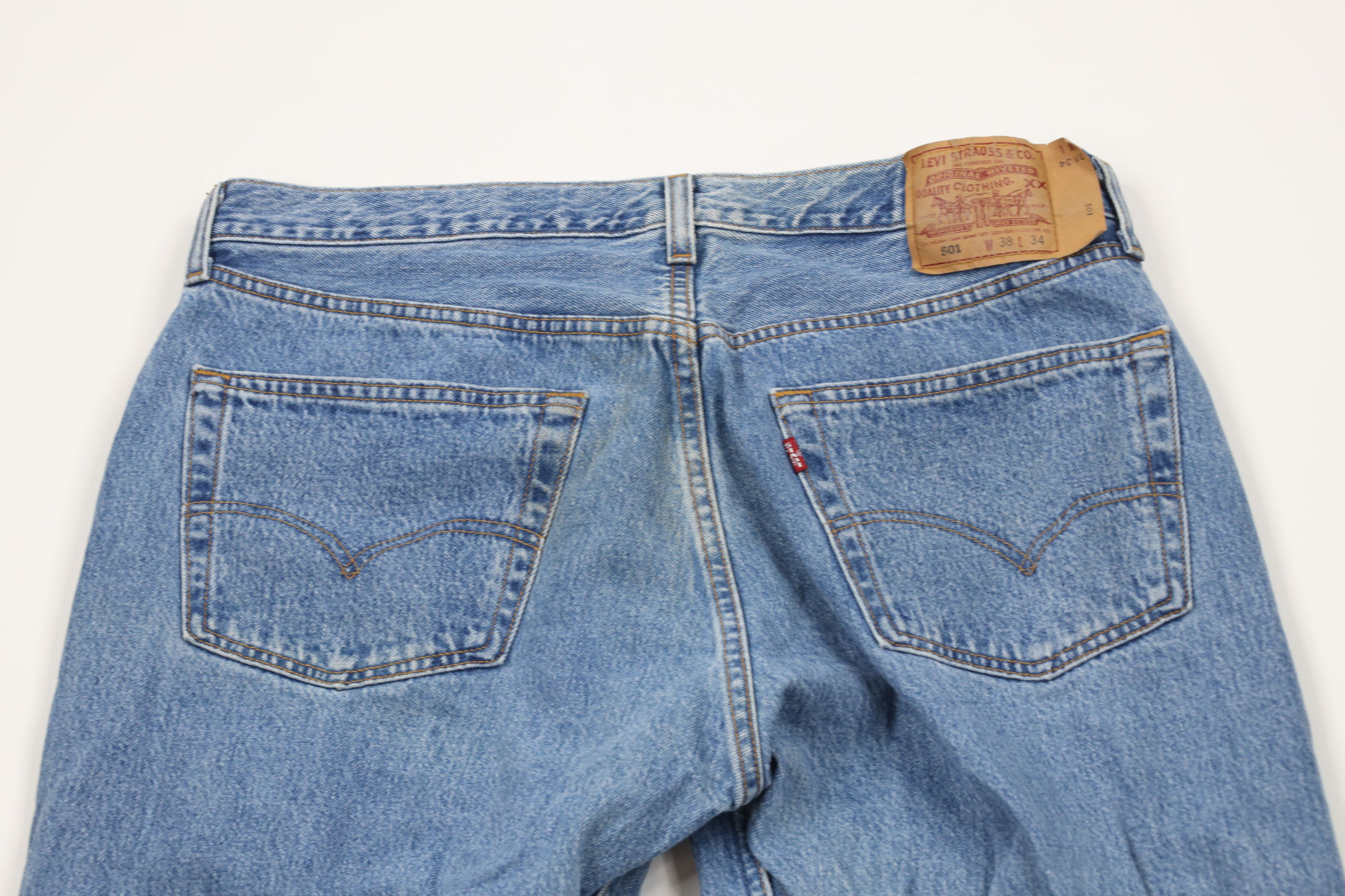 Levi's × Vintage Vintage 90s Levis 501xx Button Fly Original Fit Jeans USA Size US 36 / EU 52 - 12 Thumbnail
