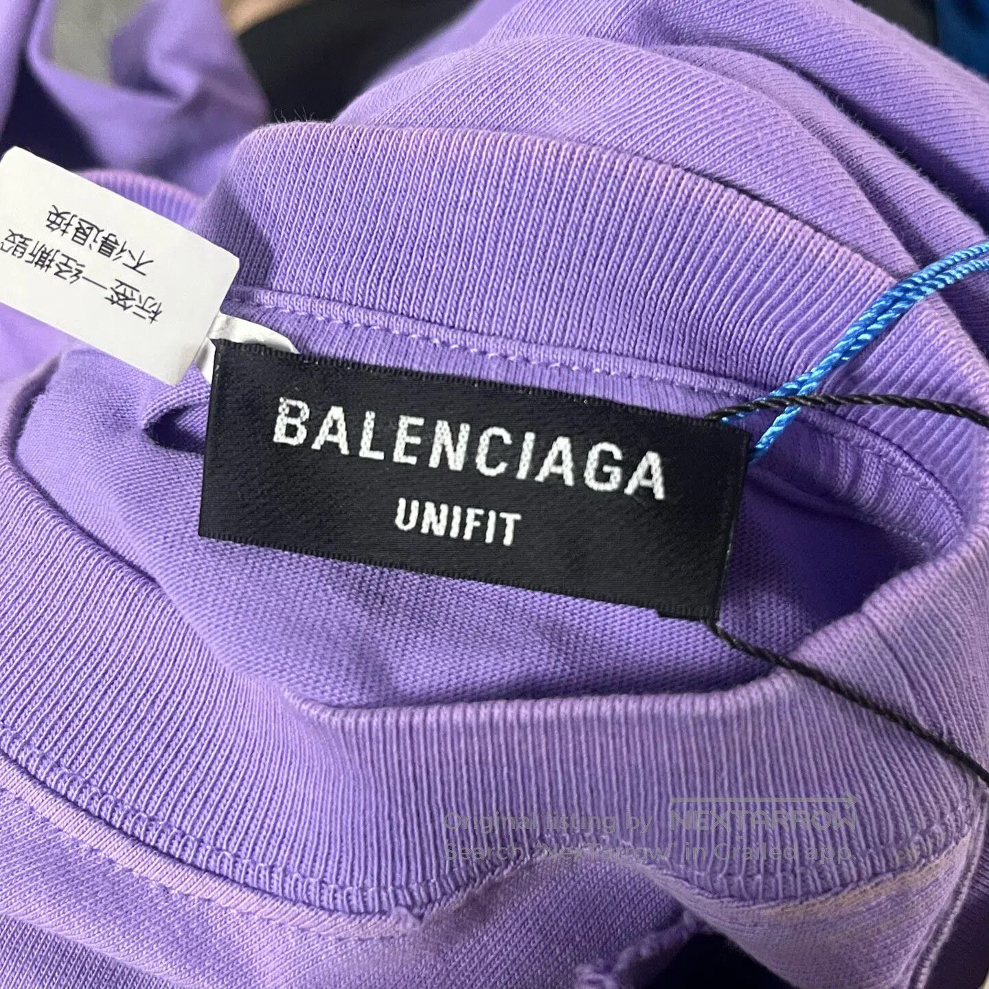 Balenciaga Balenciaga Lavender Purple patterned logo short-sleeve shi Size US XS / EU 42 / 0 - 9 Thumbnail