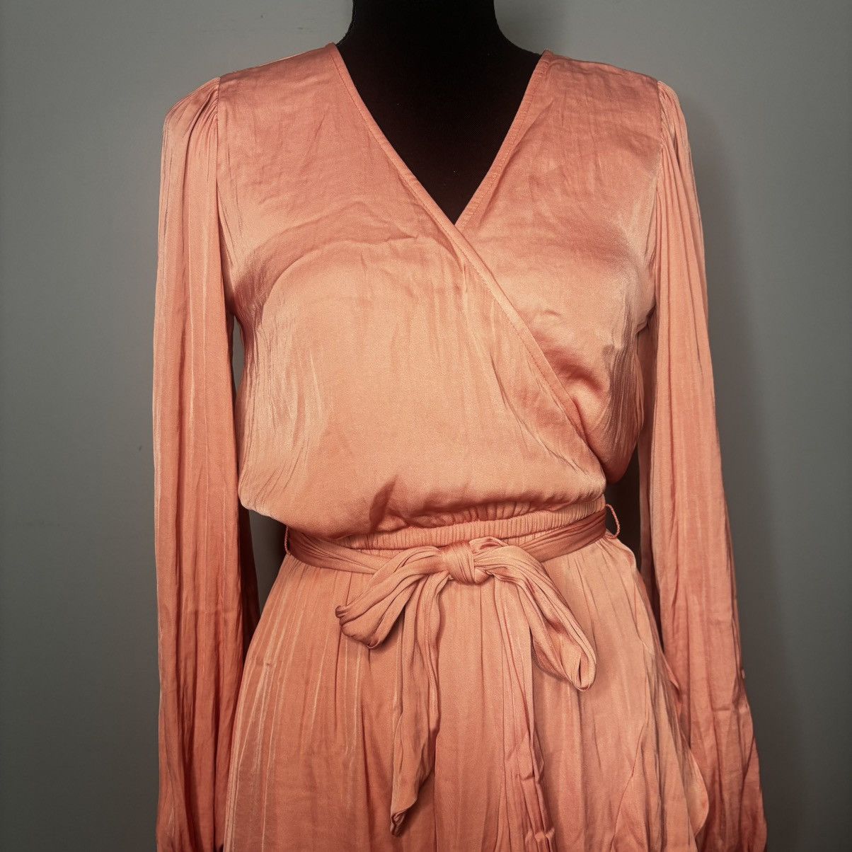 Lauren Ralph Lauren NWT LC Lauren Conrad Wrap Dress Sz S Woman Pink Metallic Size XS / US 0-2 / IT 36-38 - 2 Thumbnail