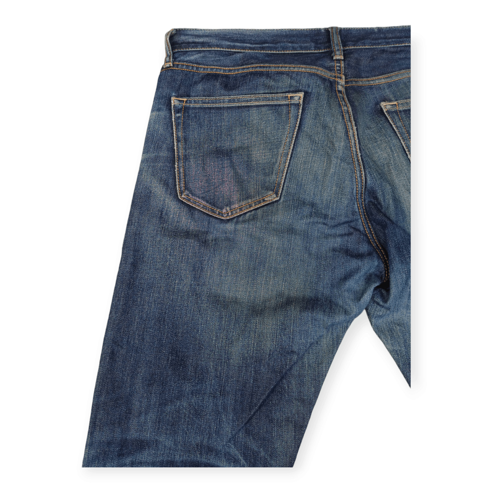 Uniqlo Vintage Uniqlo Selvedge Distressed Faded Jeans Size US 33 - 11 Thumbnail