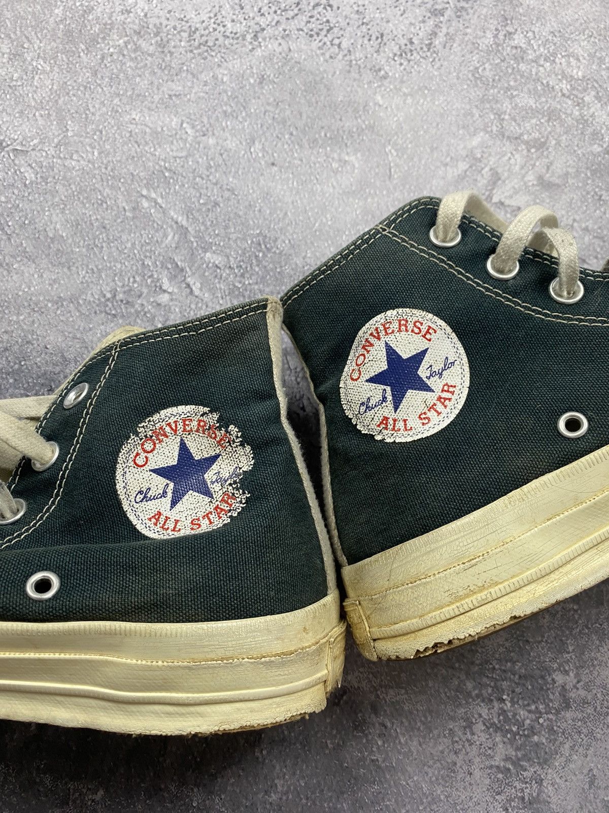 Comme des Garcons Comme Des Garçons Converse High Top Black Heart Sneakers Size US 6 / EU 39 - 14 Thumbnail