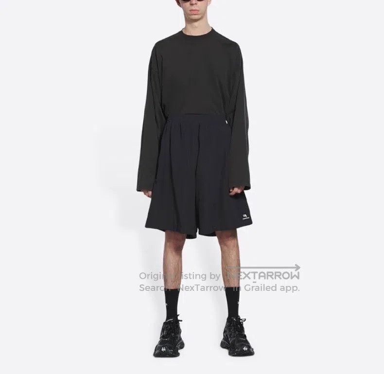 Balenciaga Balenciaga size M Black Side Striped Double Hook Shorts/M Size US 27 - 4 Thumbnail