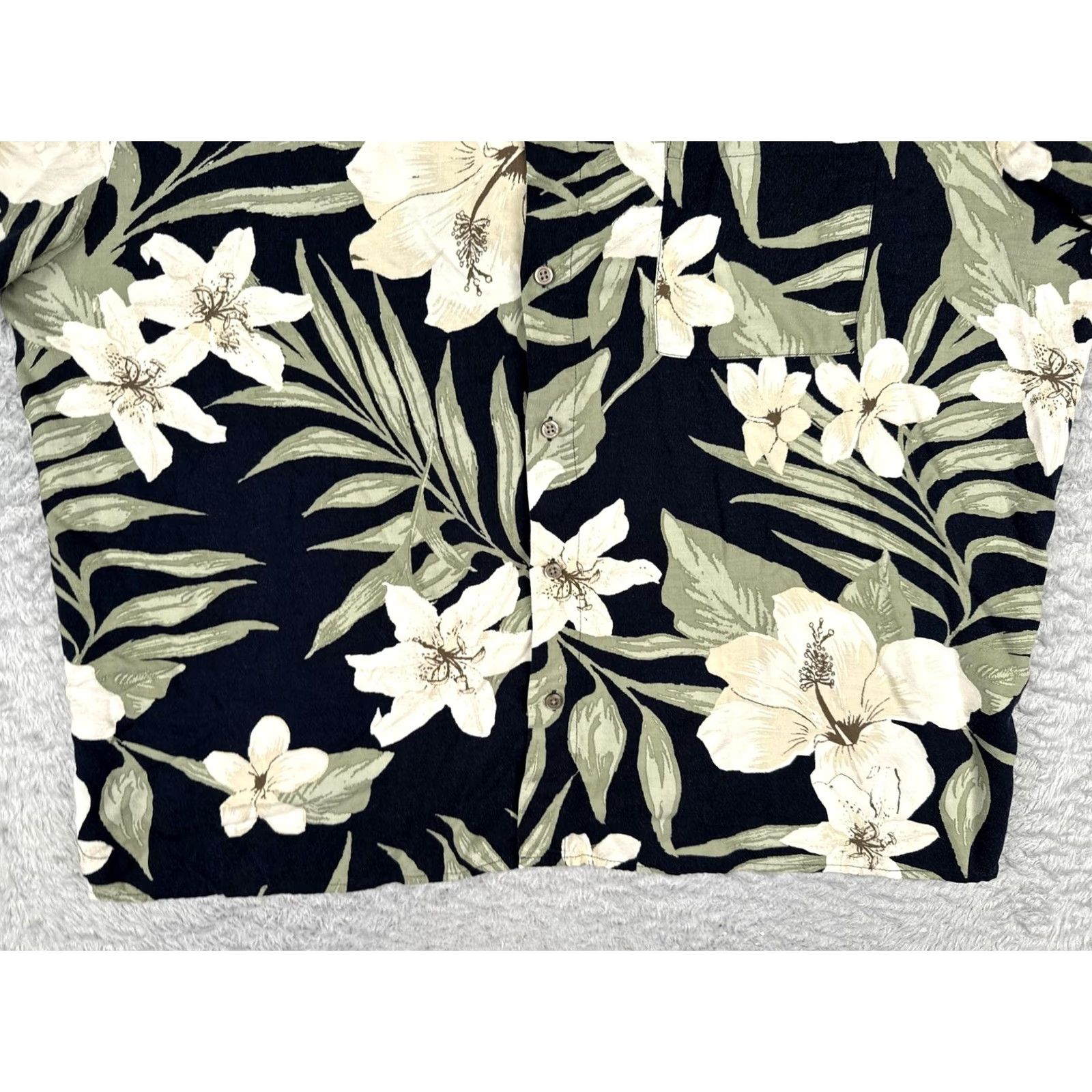 Vintage Natural Issue Shirt Mens 2XL Black Short Sleeve Hawaiian Floral Button Up Beach Size US XXL / EU 58 / 5 - 5 Thumbnail