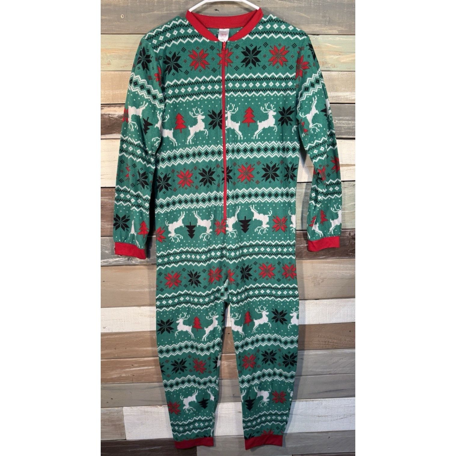 Other NORTH POLE TRADING CO KIDS Sleepwear Fleece One Piece Green Size ONE SIZE - 1 Thumbnail