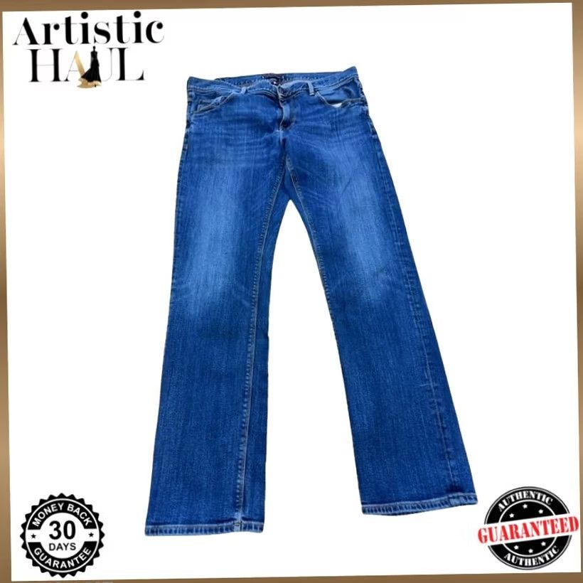 Tommy Hilfiger Tommy Hilfiger Denton Stretch Straight Jeans Men's 36x32 Blue Denim Size US 36 / EU 52 - 2 Thumbnail