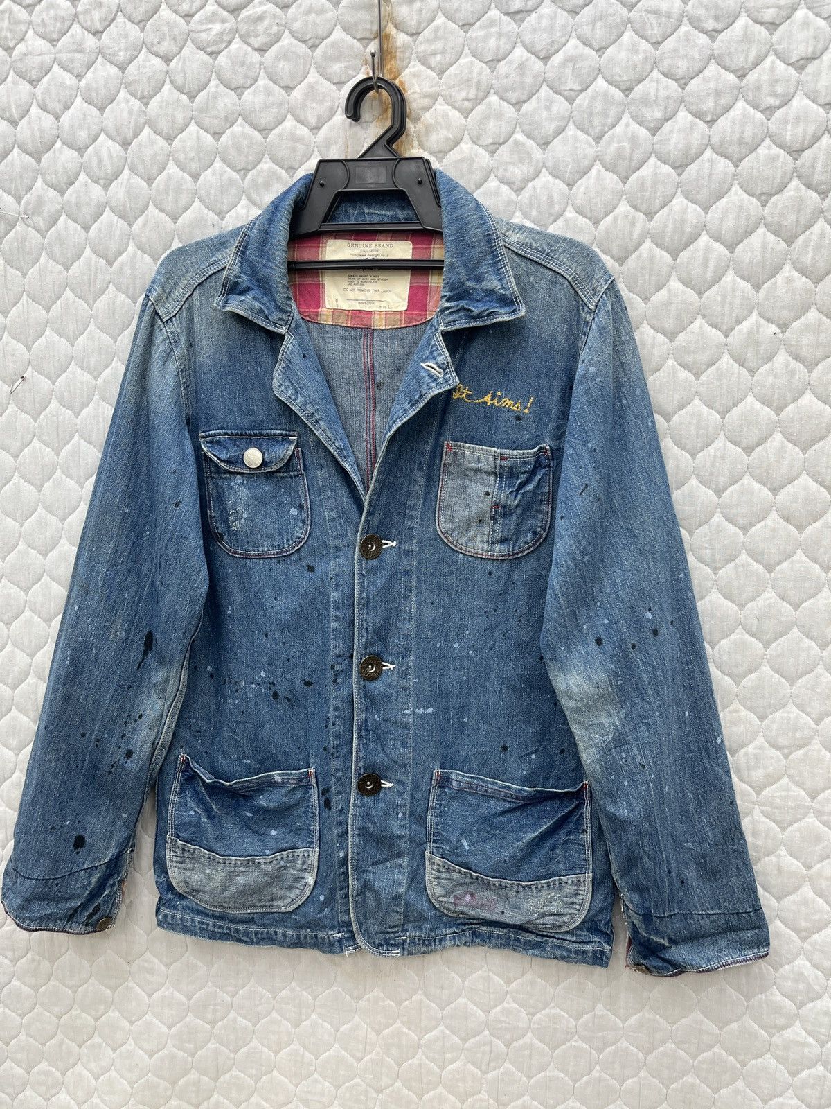 KOJIMA GENES 🔥🔥🔥ARCHIVE M2 SQUARED DENIM CHORE JACKET Size M / US 6-8 / IT 42-44 - 3 Thumbnail