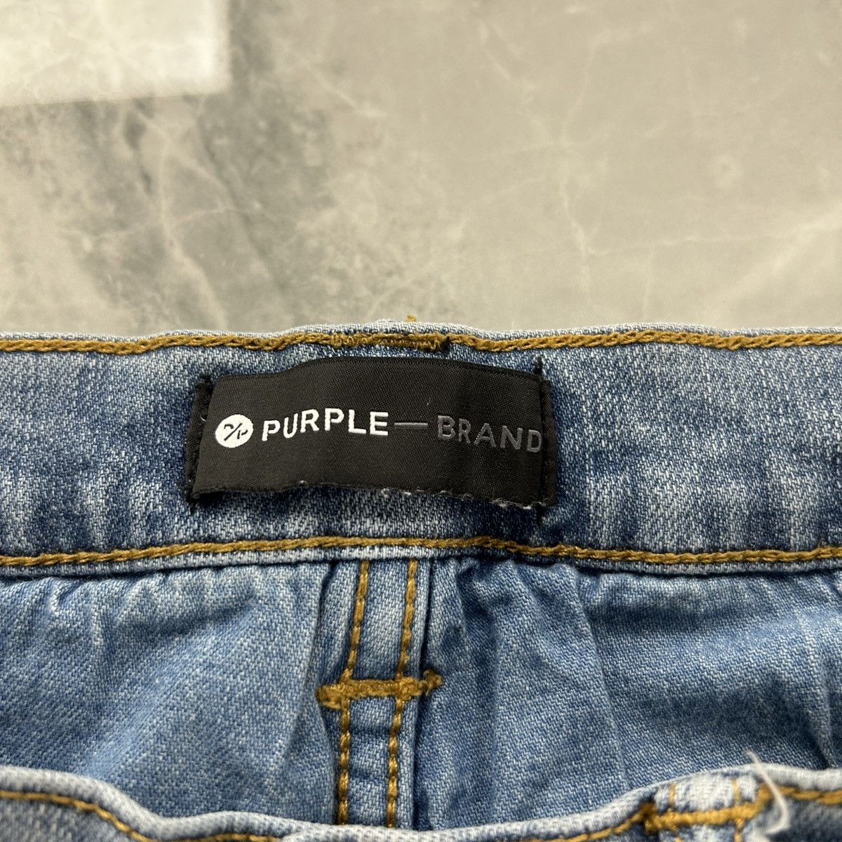 Purple Brand Purple Brand P001 P Bandanna Patch Blue Denim Size US 32 / EU 48 - 3 Thumbnail