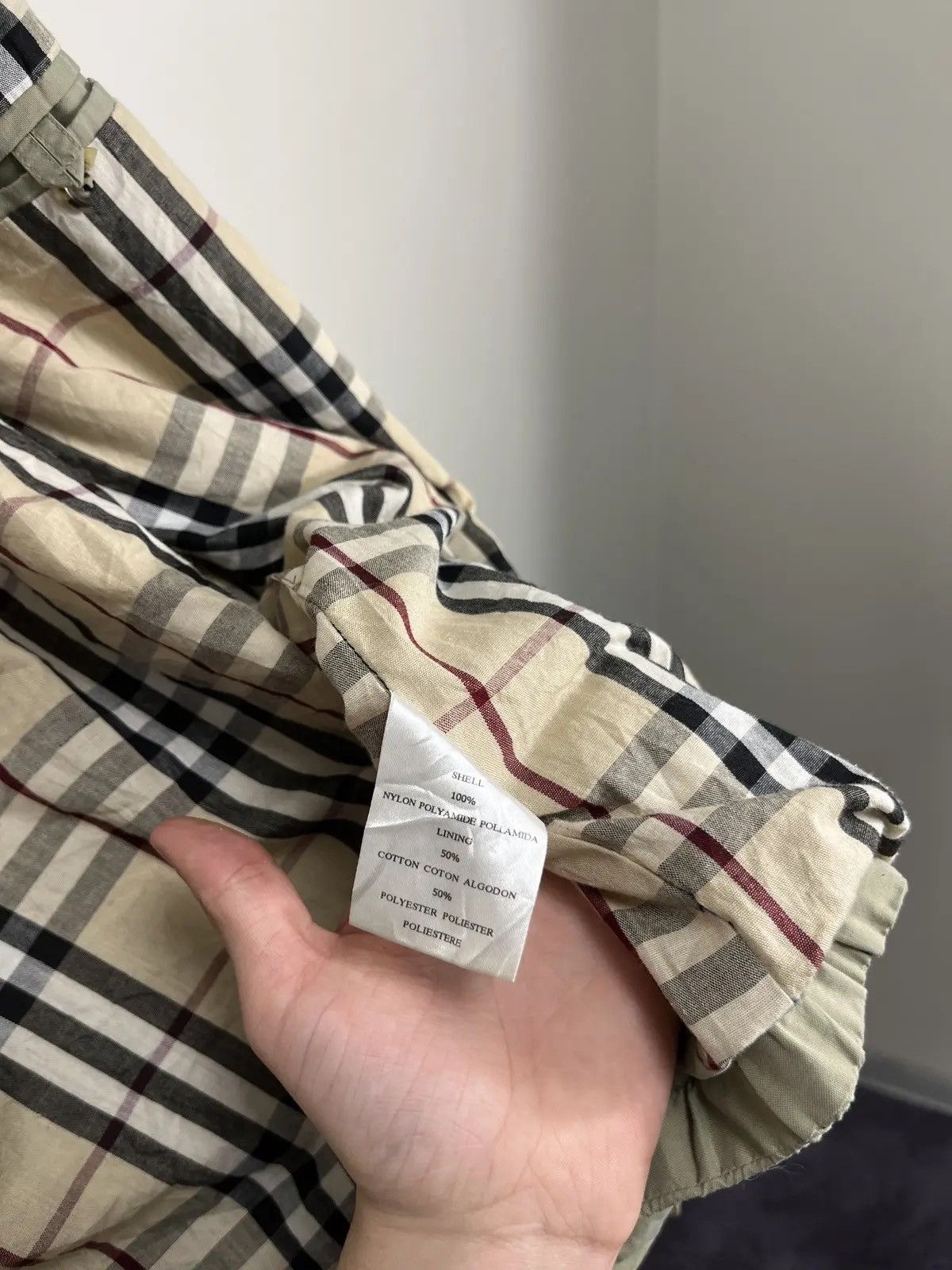 Burberry Vintage Burberry Nova Check Olive Luxury Nylon Jacket Size US M / EU 48-50 / 2 - 13 Thumbnail