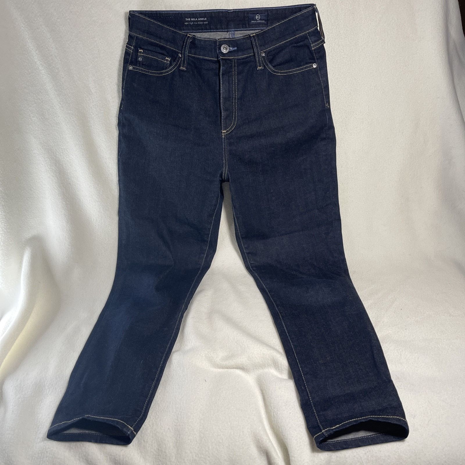AG Adriano Goldschmied AG 28R The Mila Ankle Super High-Rise Skinny Women Jeans Size 28" / US 6 / IT 42 - 1 Thumbnail