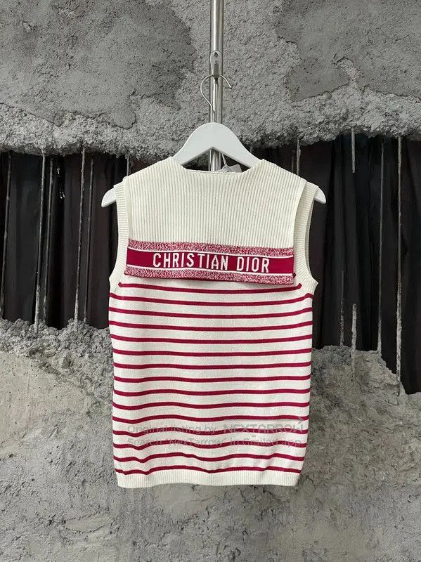 Dior Dior Striped Summer Sleeveless Top for Women . Size XXS / US 00 / IT 34 - 2 Thumbnail