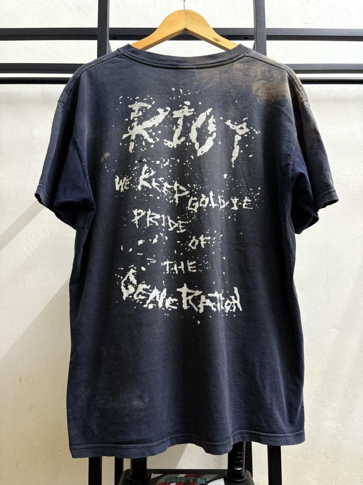 If Six Was Nine 🔥HOT🔥 VINTAGE DISTRESSED RIOT ROOTS & REAL PUNKS Size US L / EU 52-54 / 3 - 5 Thumbnail