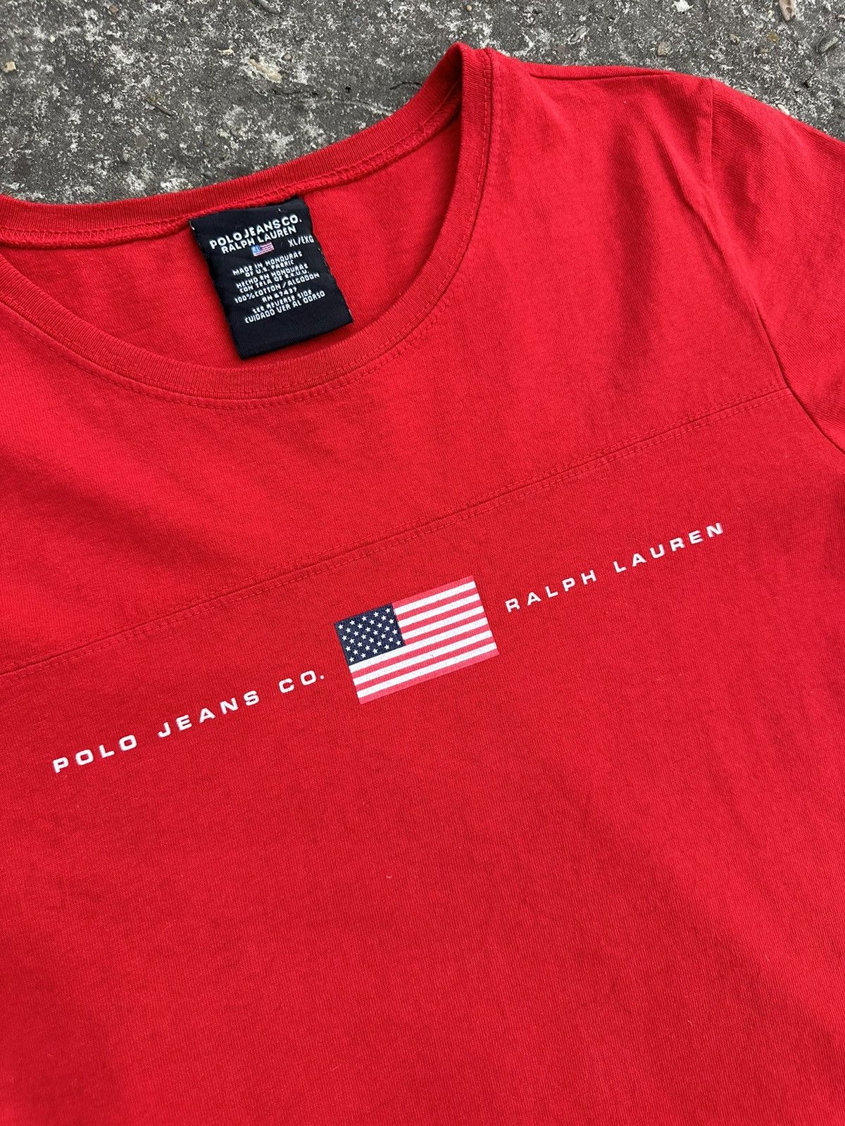 Polo Ralph Lauren Vintage Polo Ralph Lauren T-Shirt USA Logo Size XL / US 12-14 / IT 48-50 - 6 Thumbnail