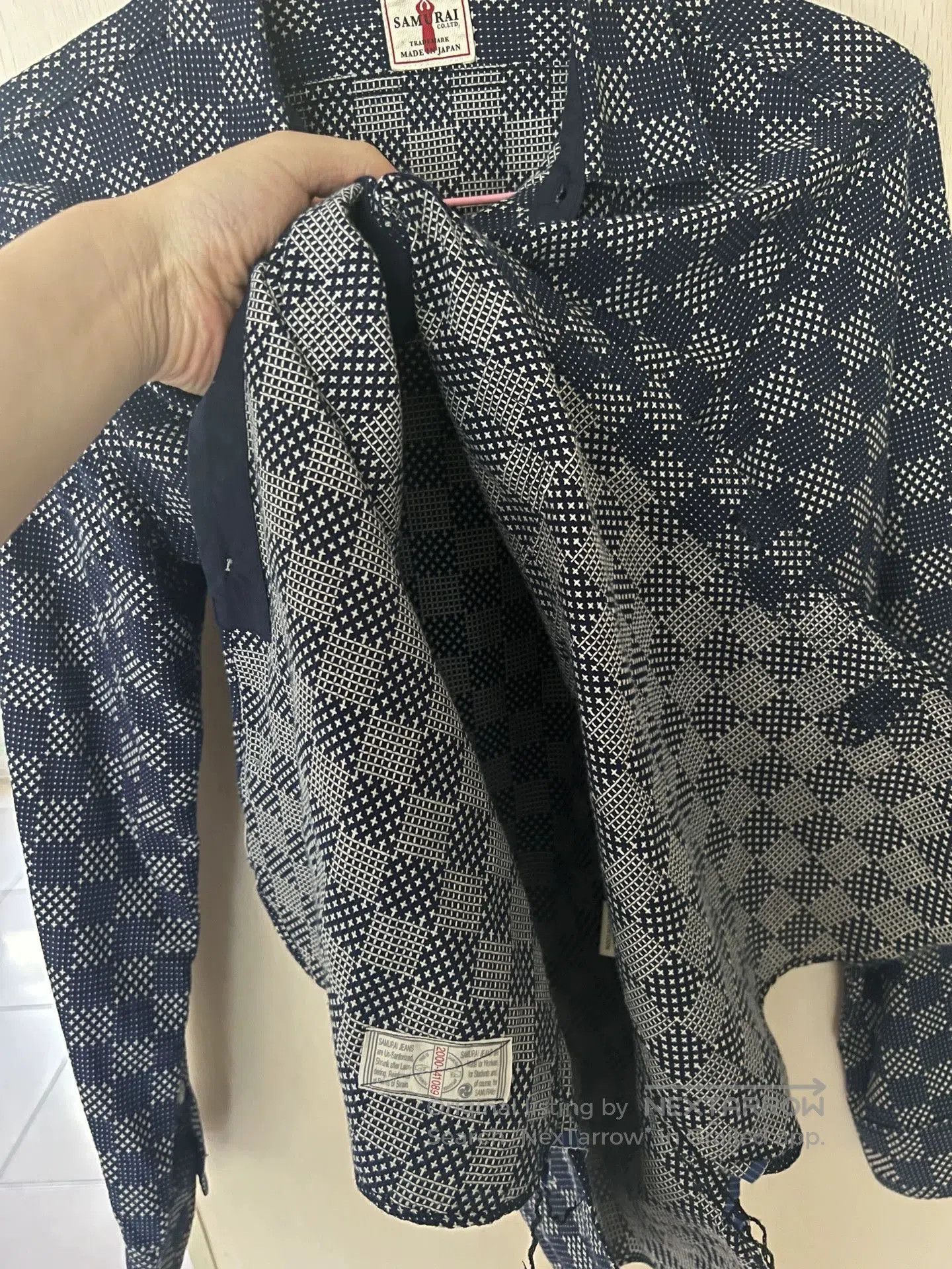 Samurai Jeans Samurai Jeans Indigo Sashiko Short Sleeve Shirt. Size US M / EU 48-50 / 2 - 5 Thumbnail